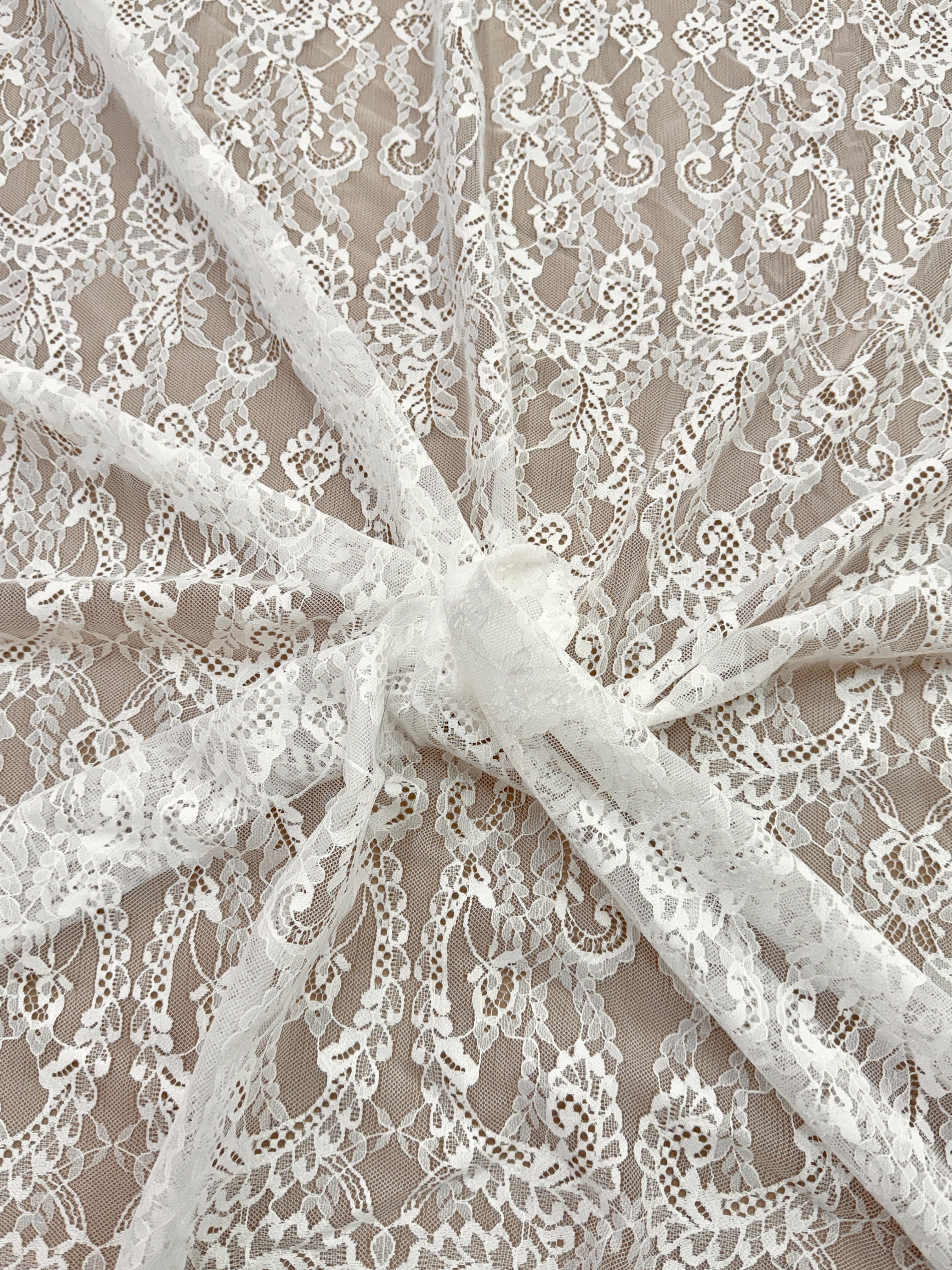 Dantela Chantilly Ivory - Cupon 3 m