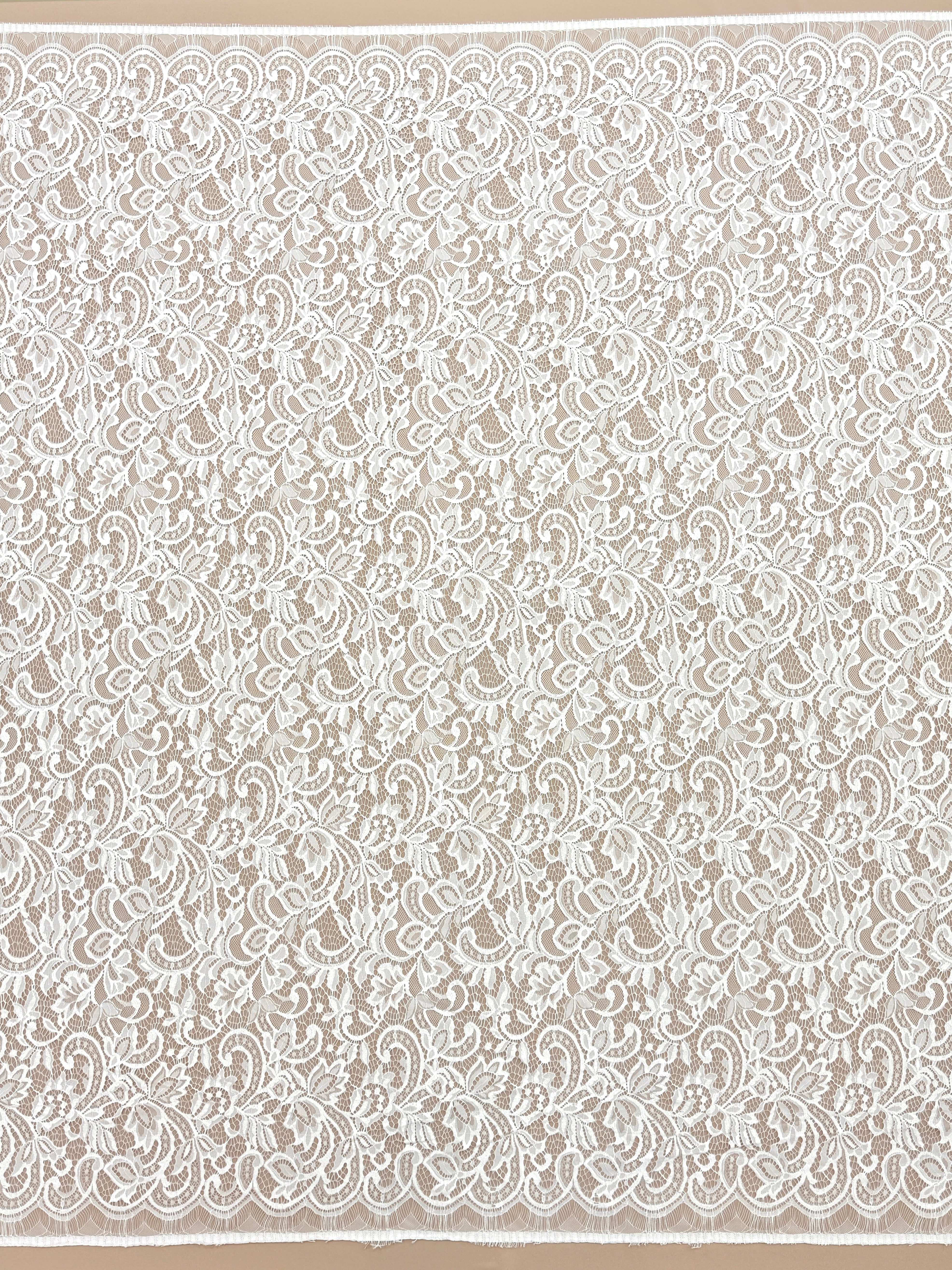 Dantela Chantilly Ivory - Cupon 3 m