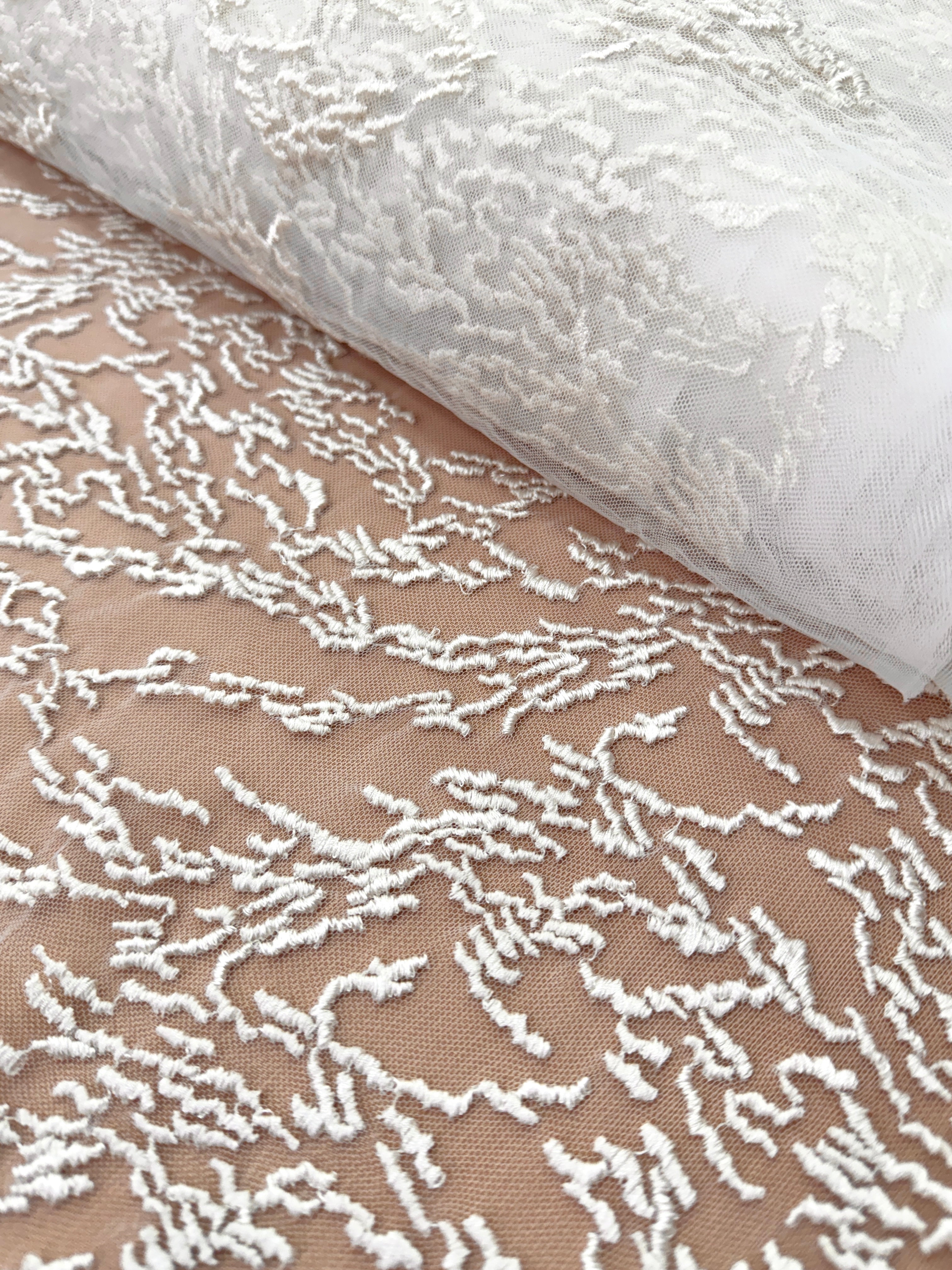 Dantela Couture Ivory Brodata