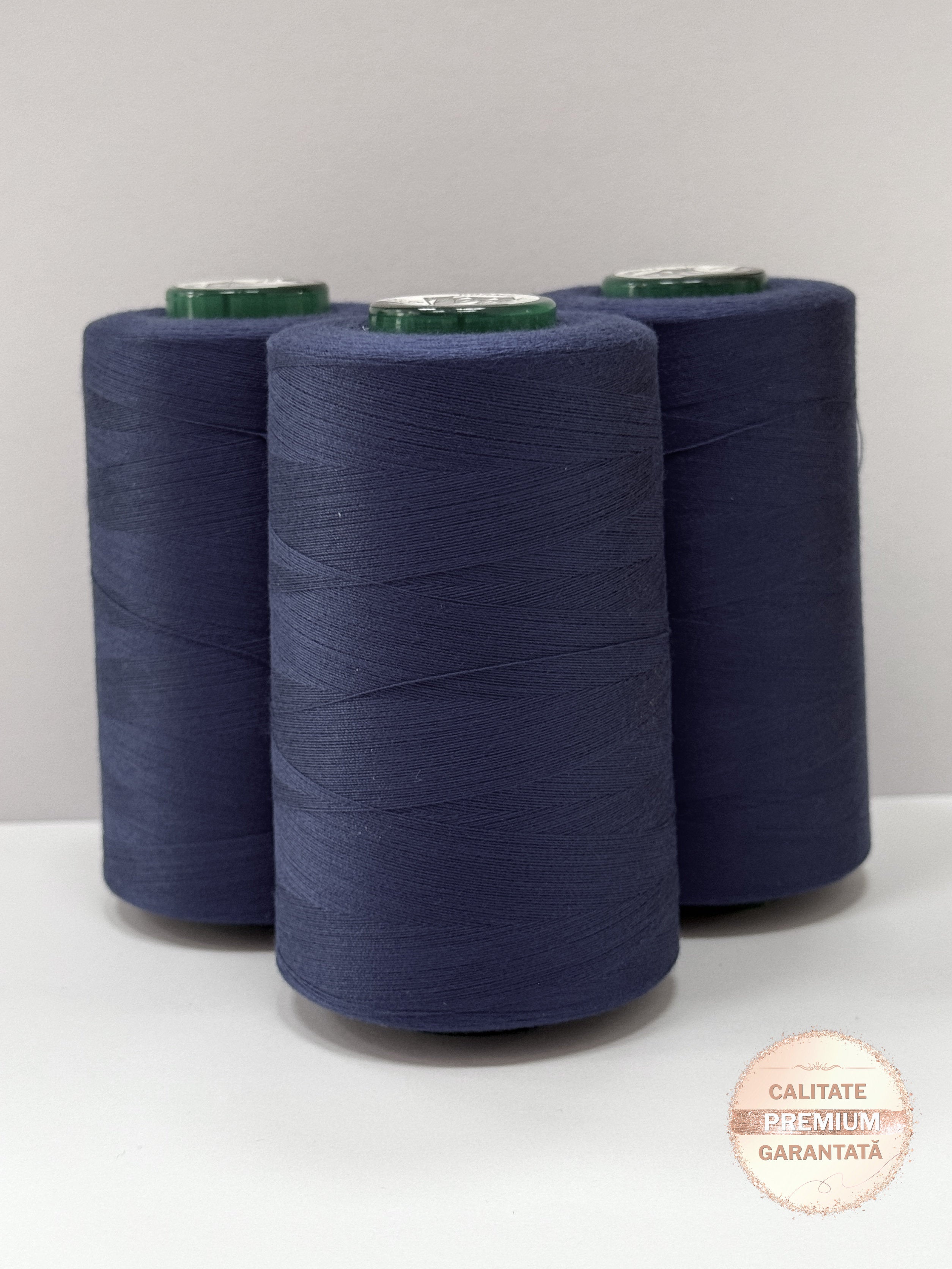 Ata de cusut Albastru Inchis, 100% Spun Polyester (120)