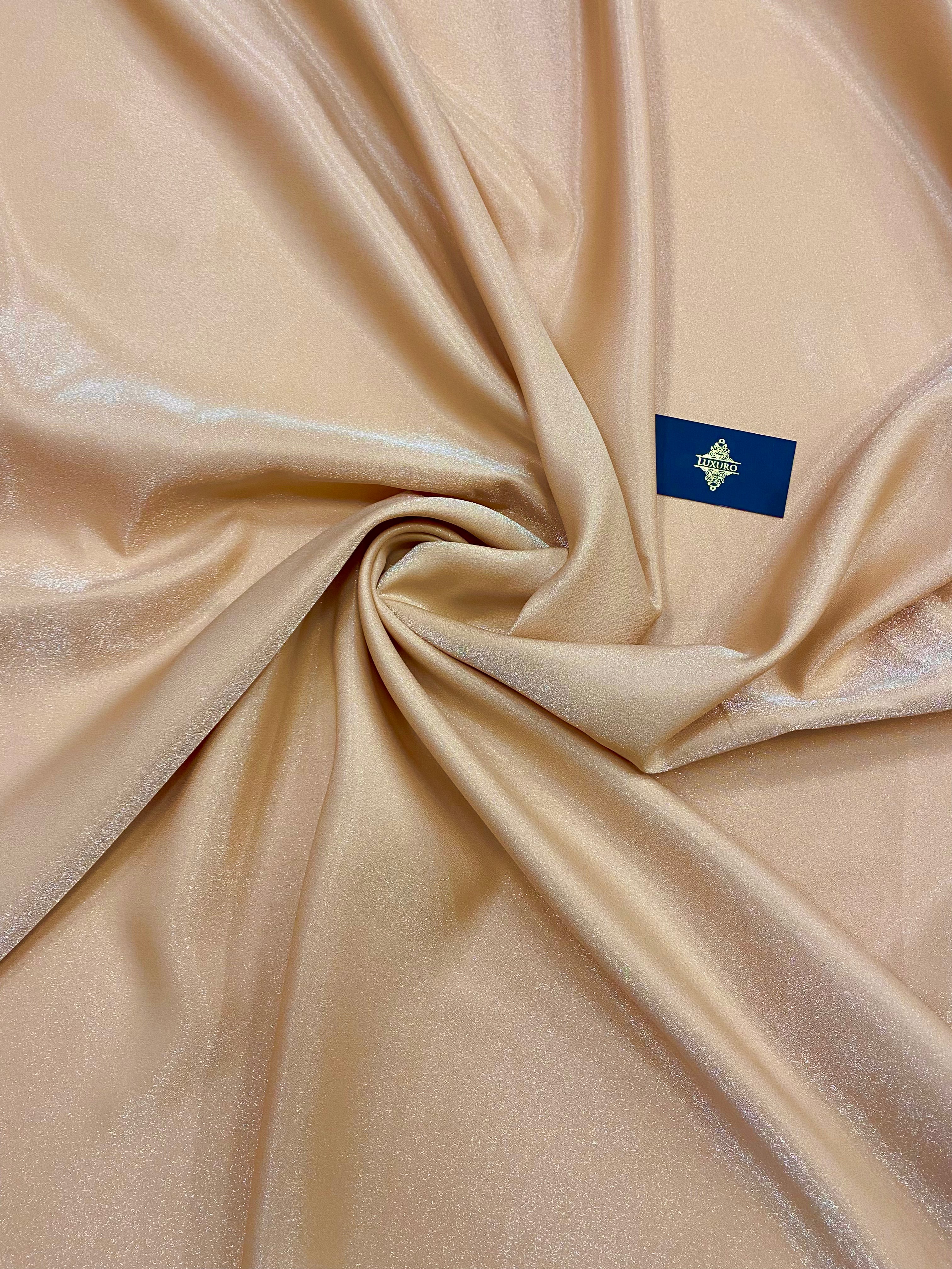 Nude Glitter Fixed Taffeta - 3 m Width