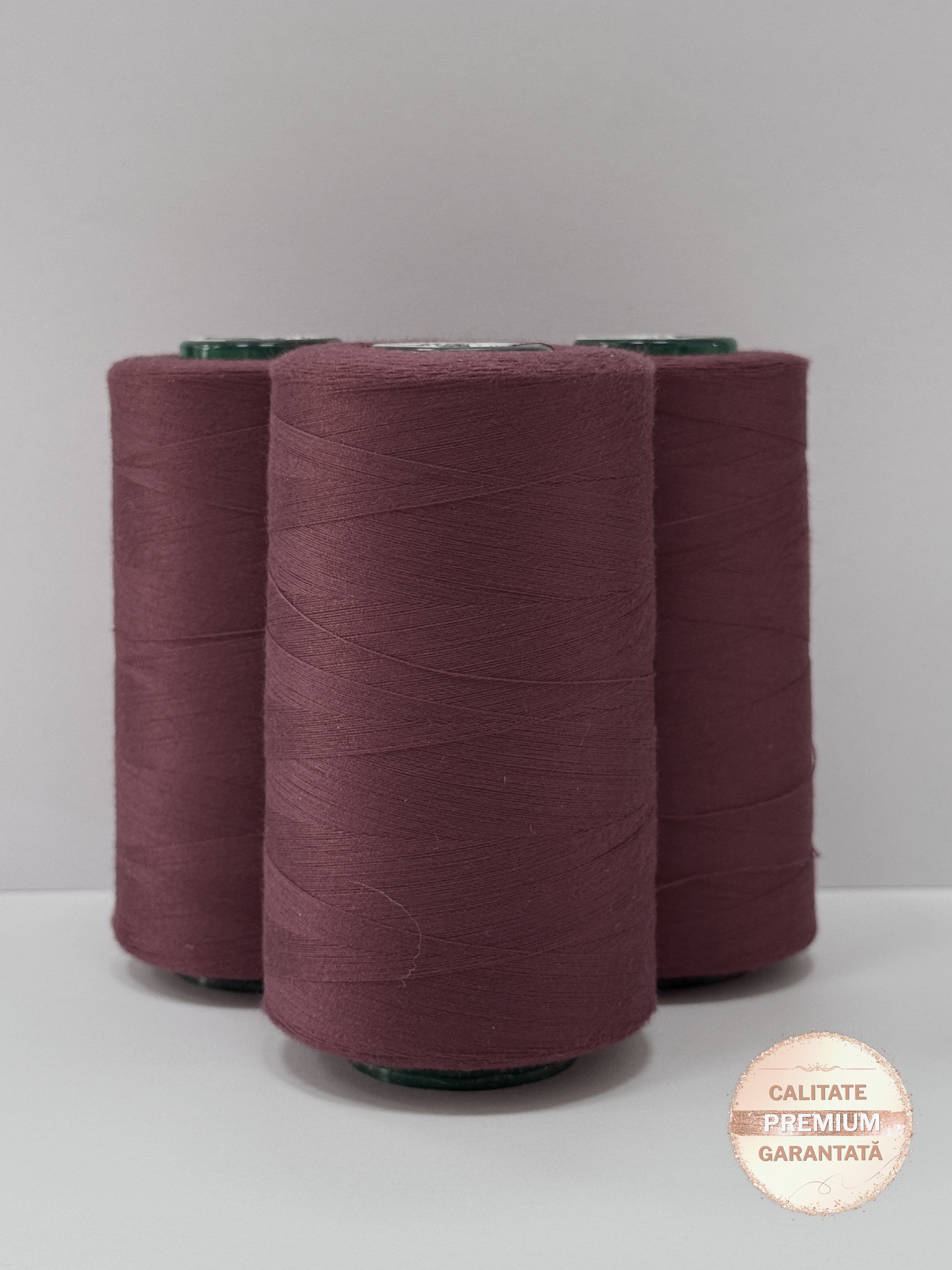 Ata de cusut Burgundy, 100% Spun Polyester (120)