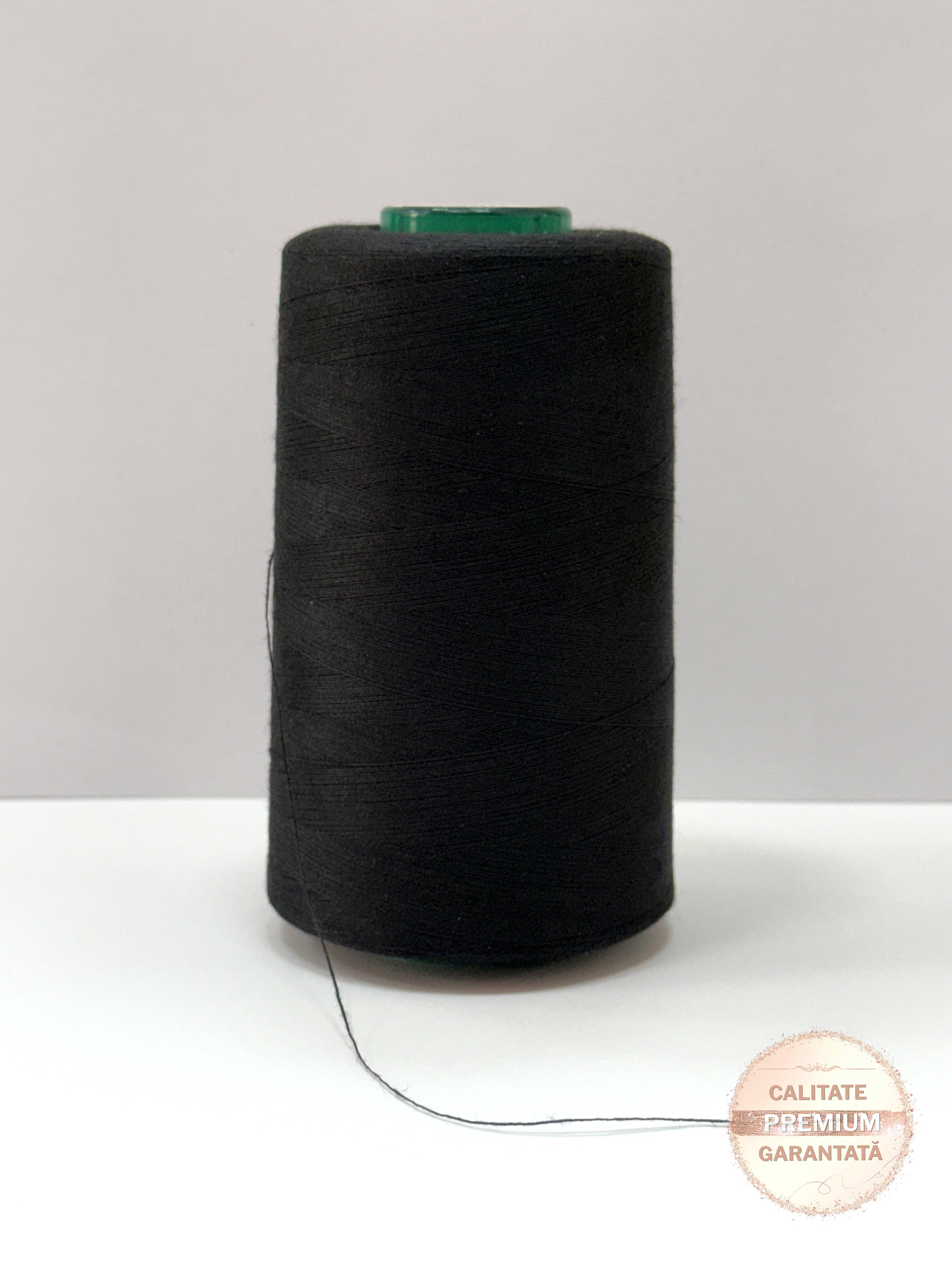 Ata de cusut Neagra, 100% Spun Polyester (120)