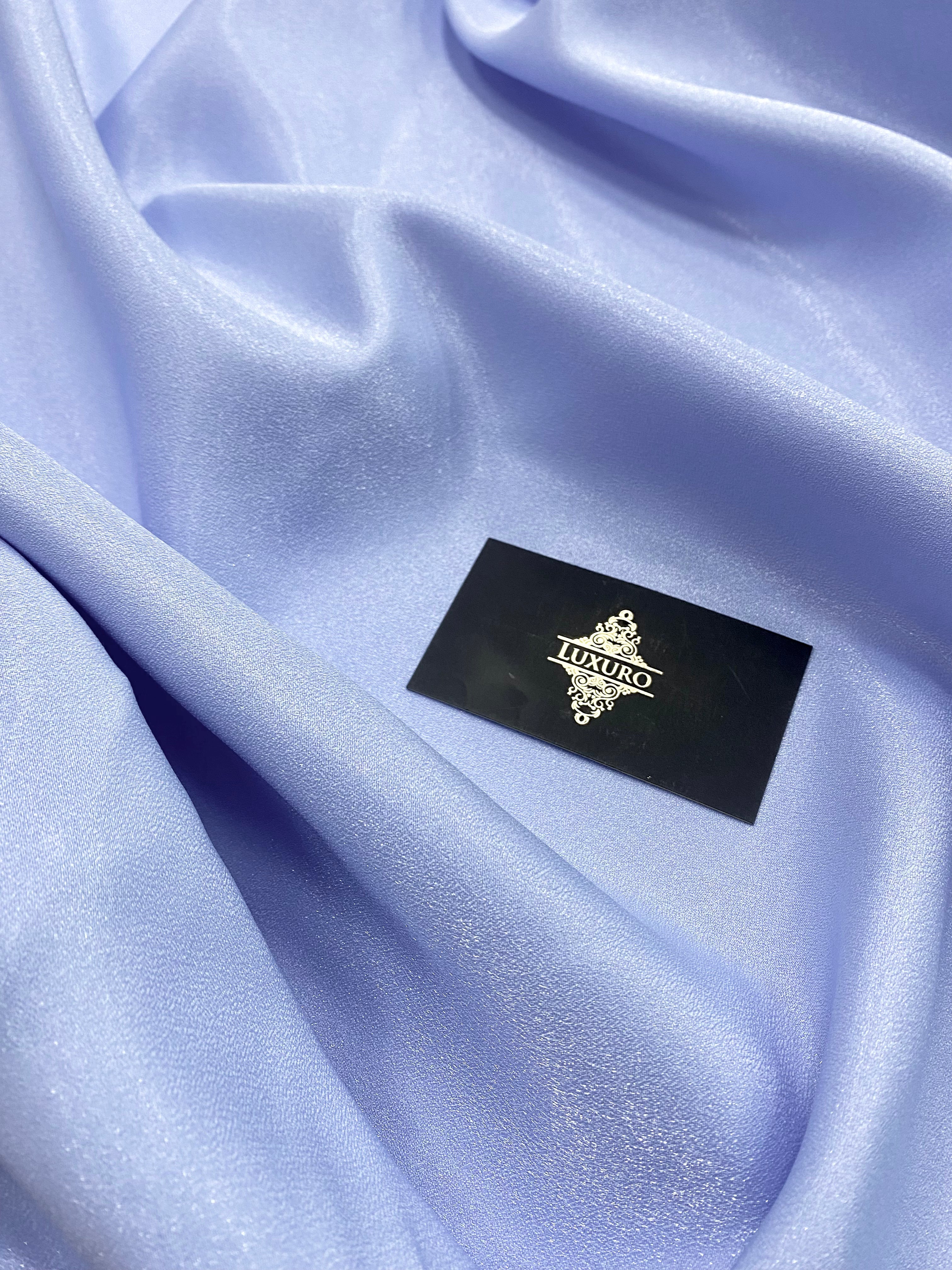 Baby Blue Glitter Fixed Taffeta - 3 m Width