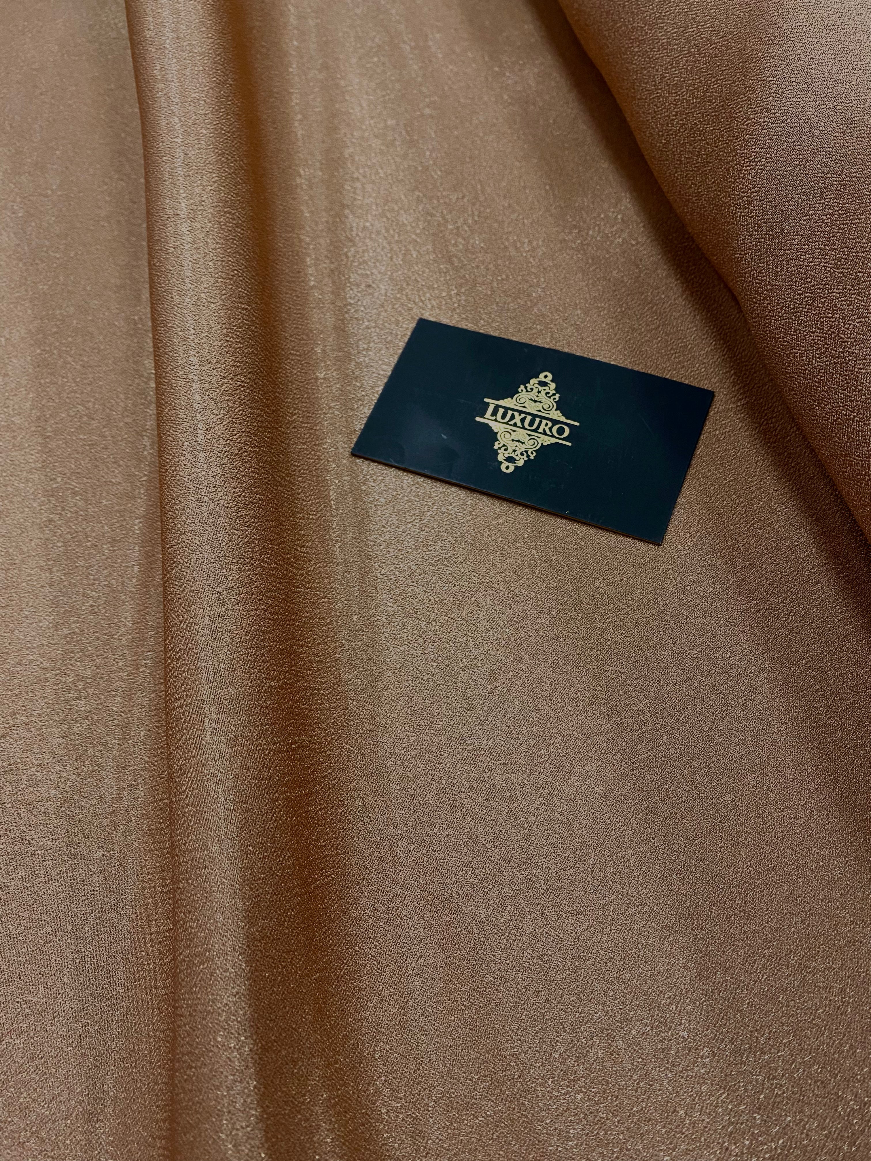 Fixed Taffeta with Bronze Glitter - 3 m Width