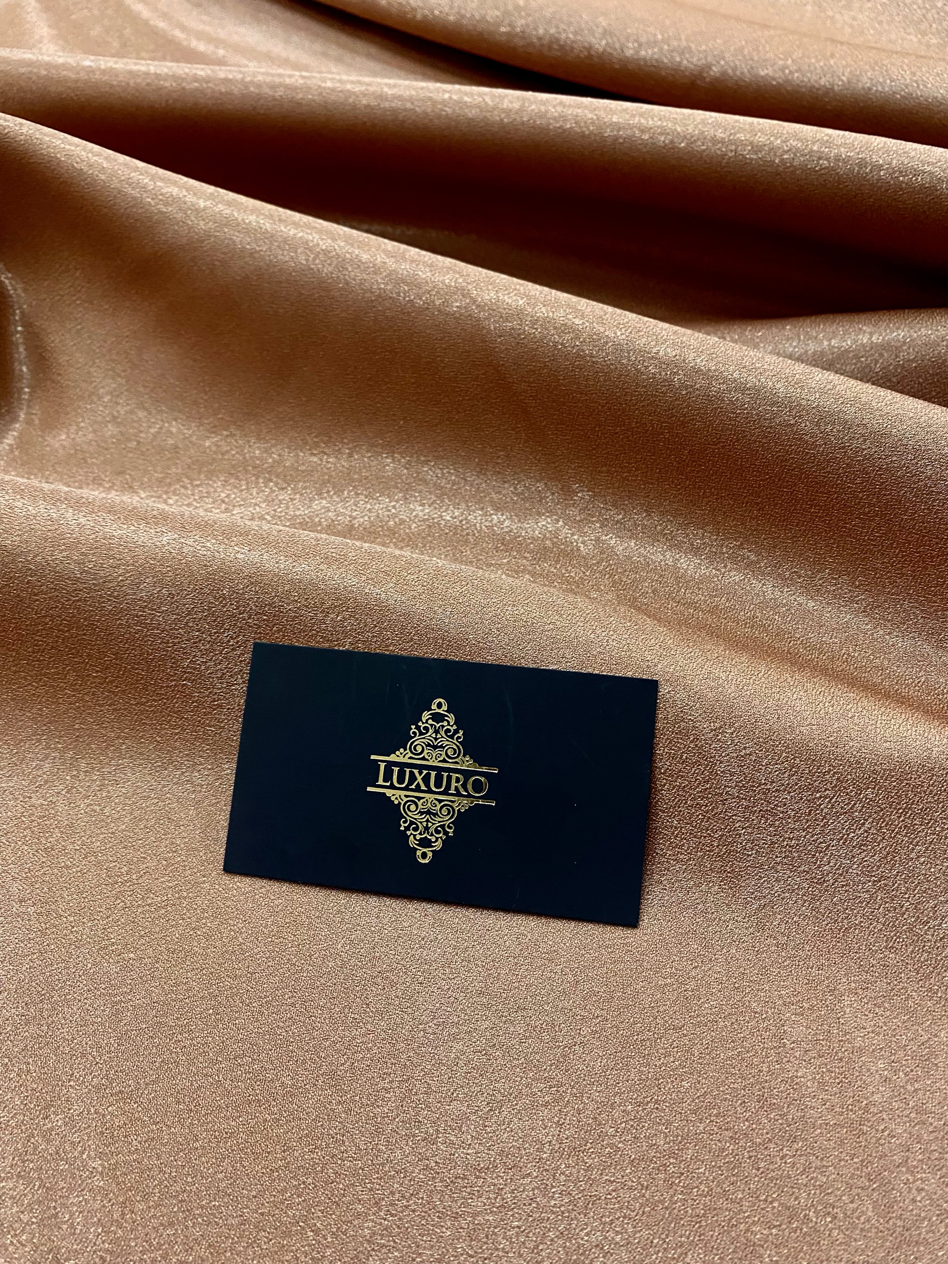 Fixed Taffeta with Bronze Glitter - 3 m Width