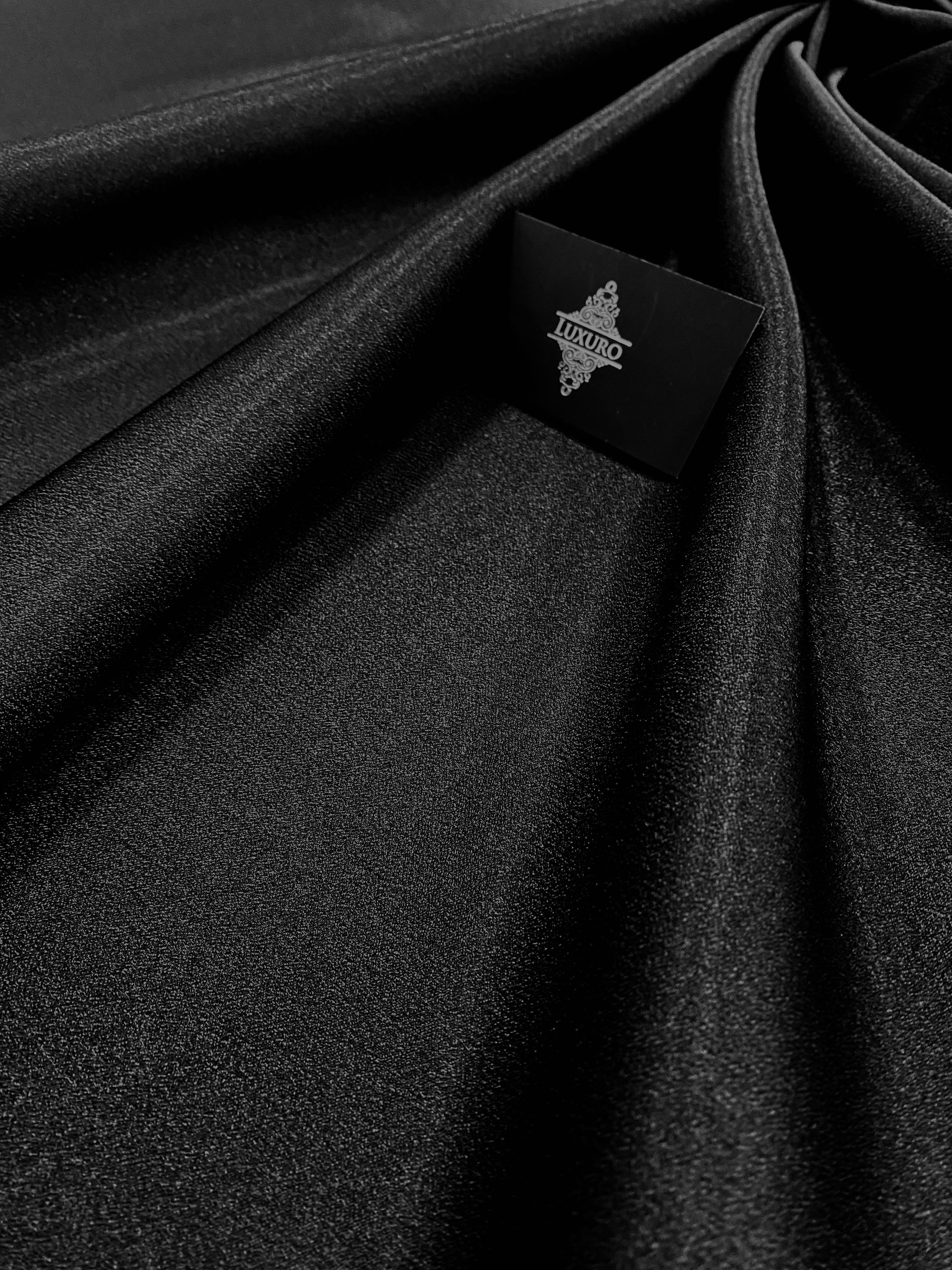 Fekete csillámos fix taft - 3 m szélesség