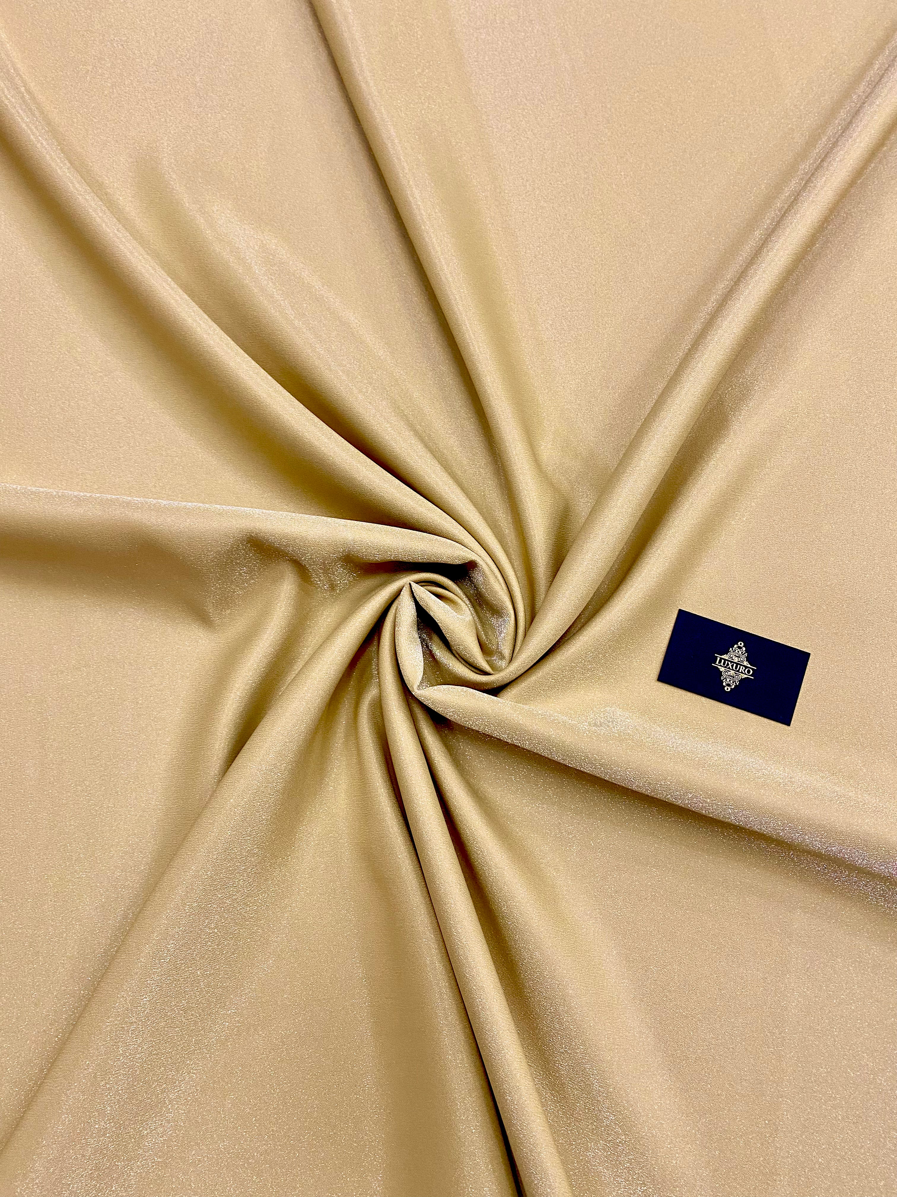 Fixed Taffeta with Gold Glitter - 3 m Width