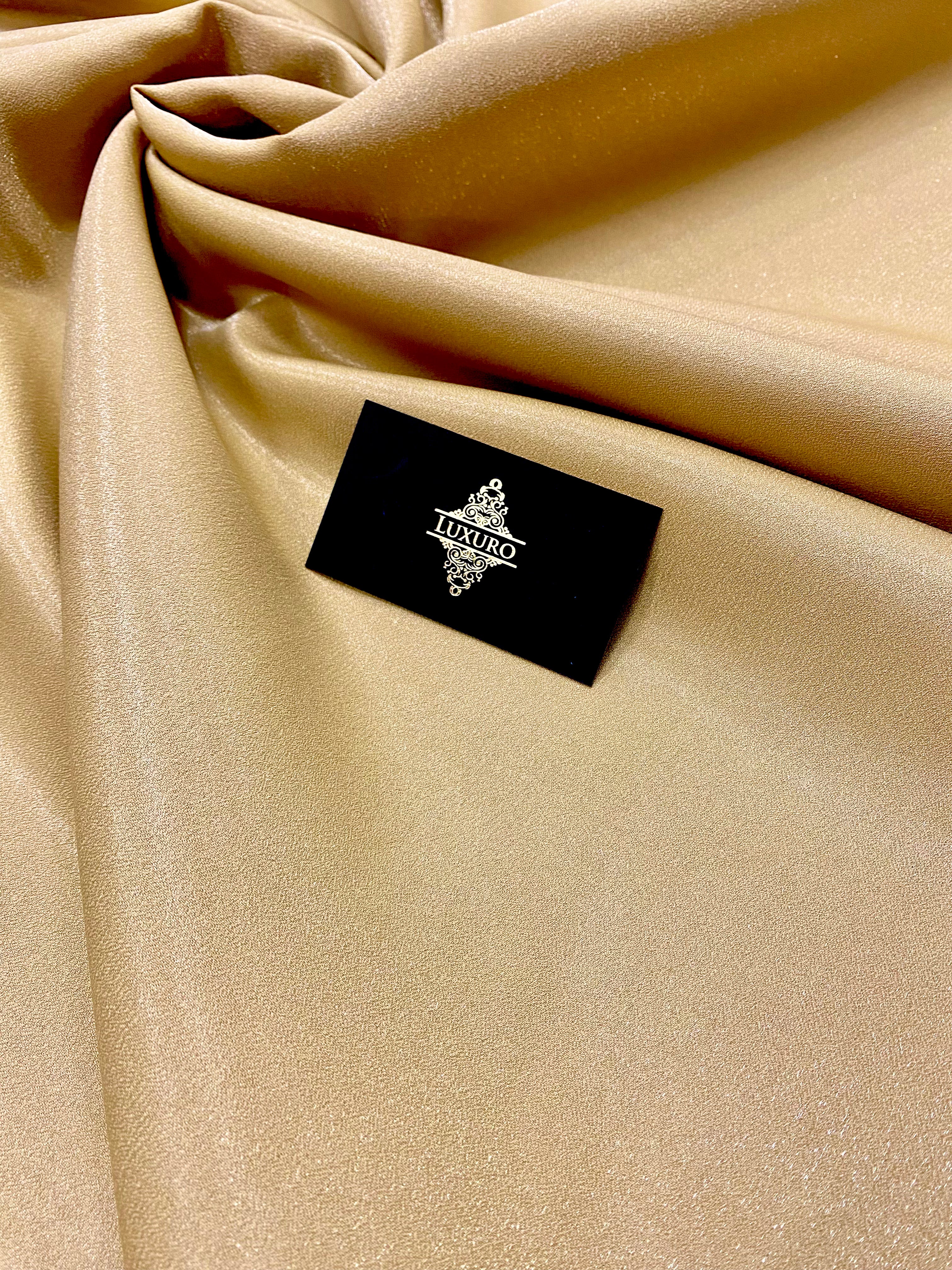 Fixed Taffeta with Gold Glitter - 3 m Width