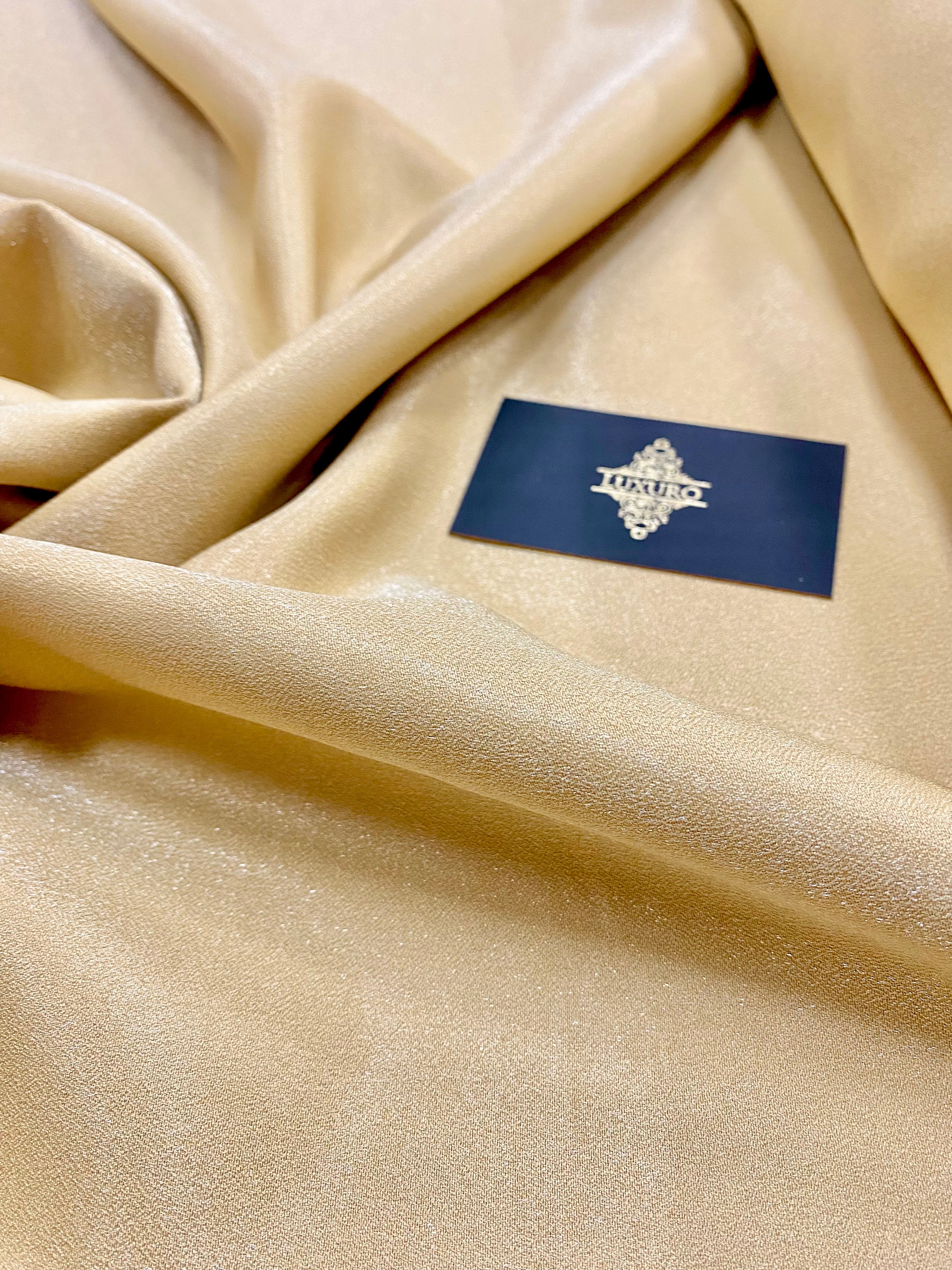 Fixed Taffeta with Gold Glitter - 3 m Width