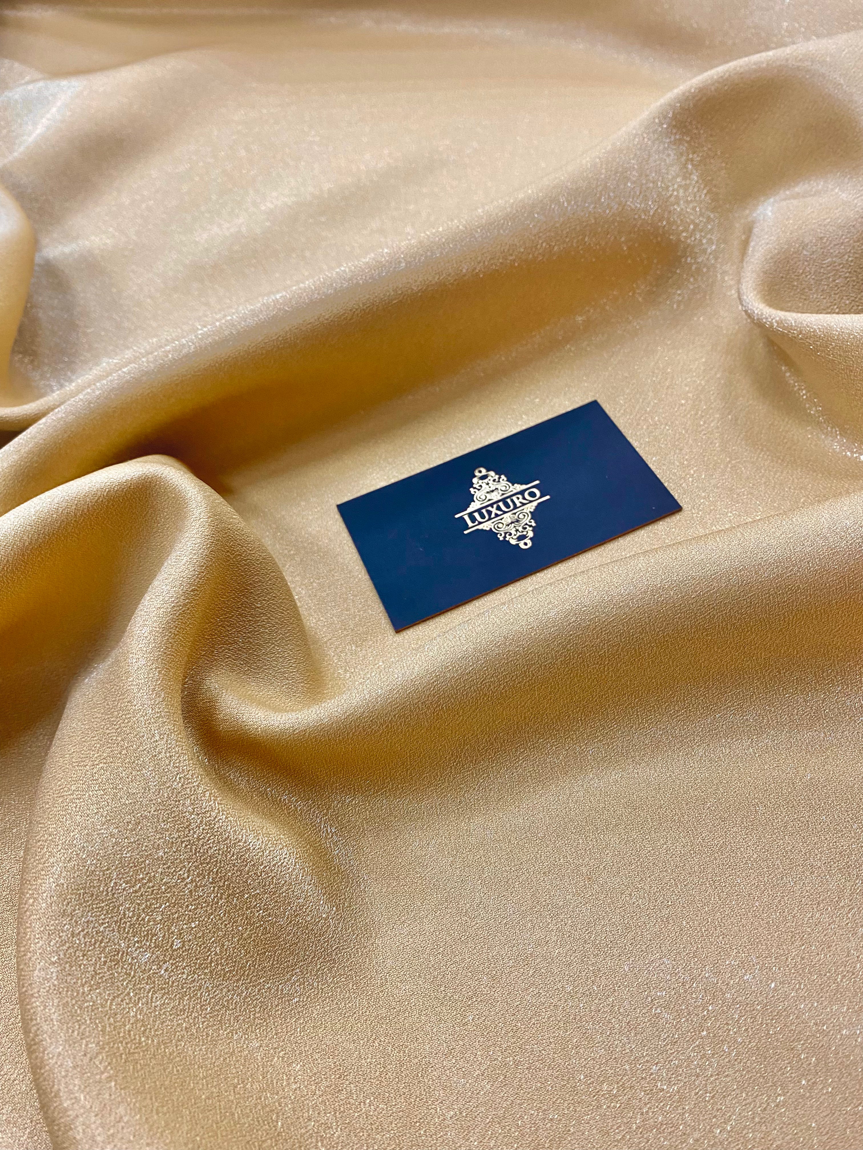 Fixed Taffeta with Gold Glitter - 3 m Width
