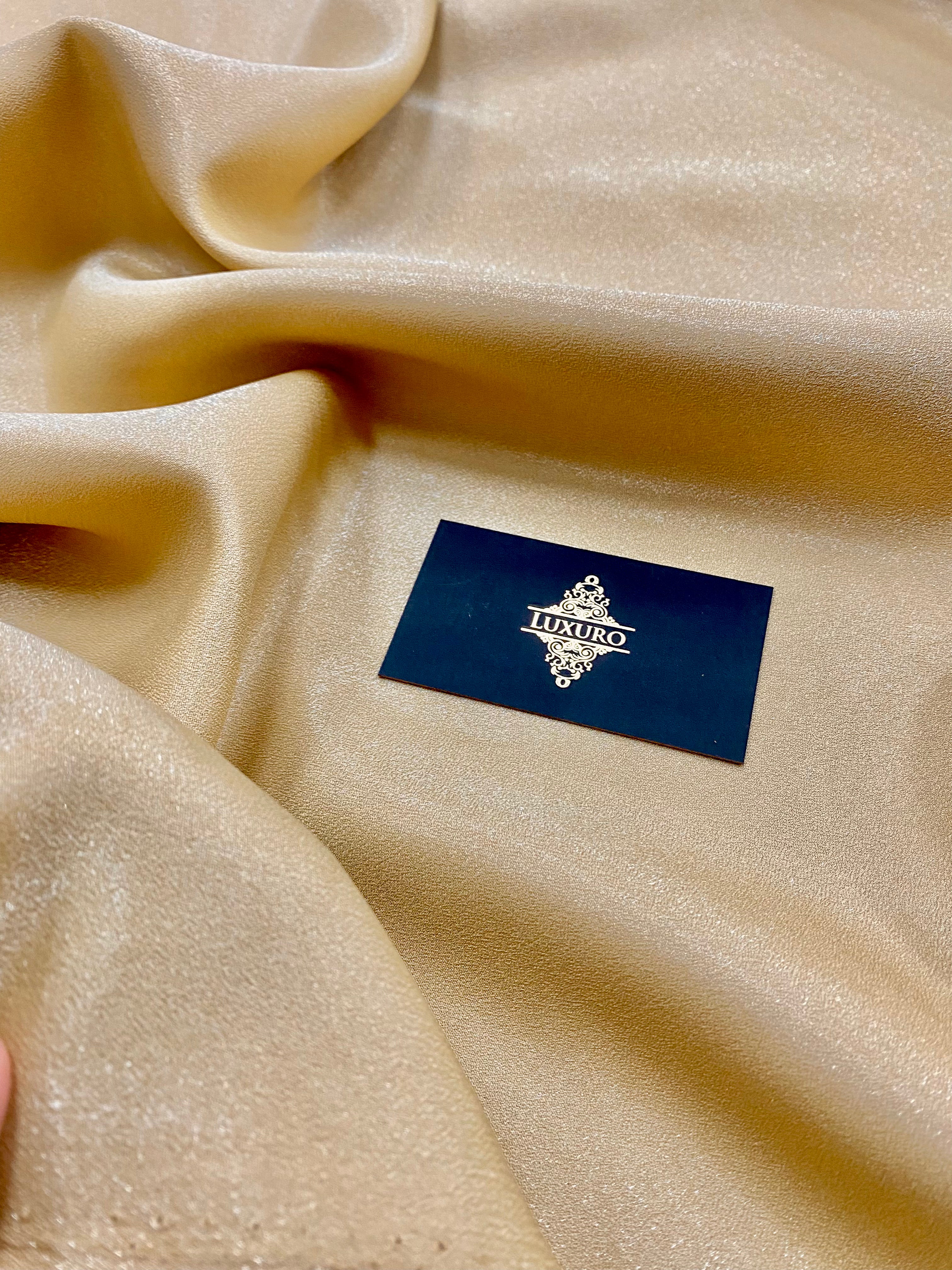 Fixed Taffeta with Gold Glitter - 3 m Width