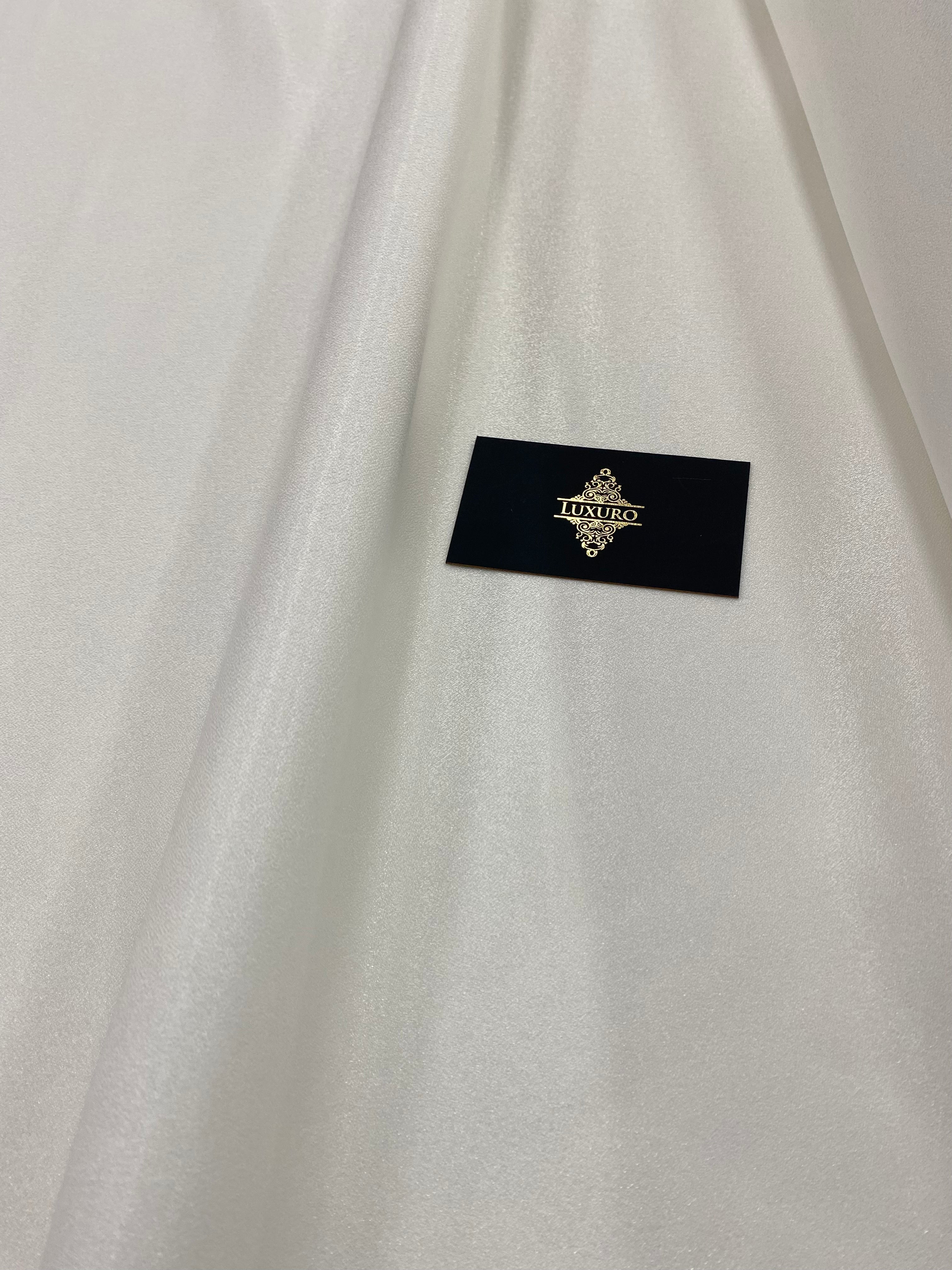 Ivory Glitter Fixed Taffeta - 3 m Width