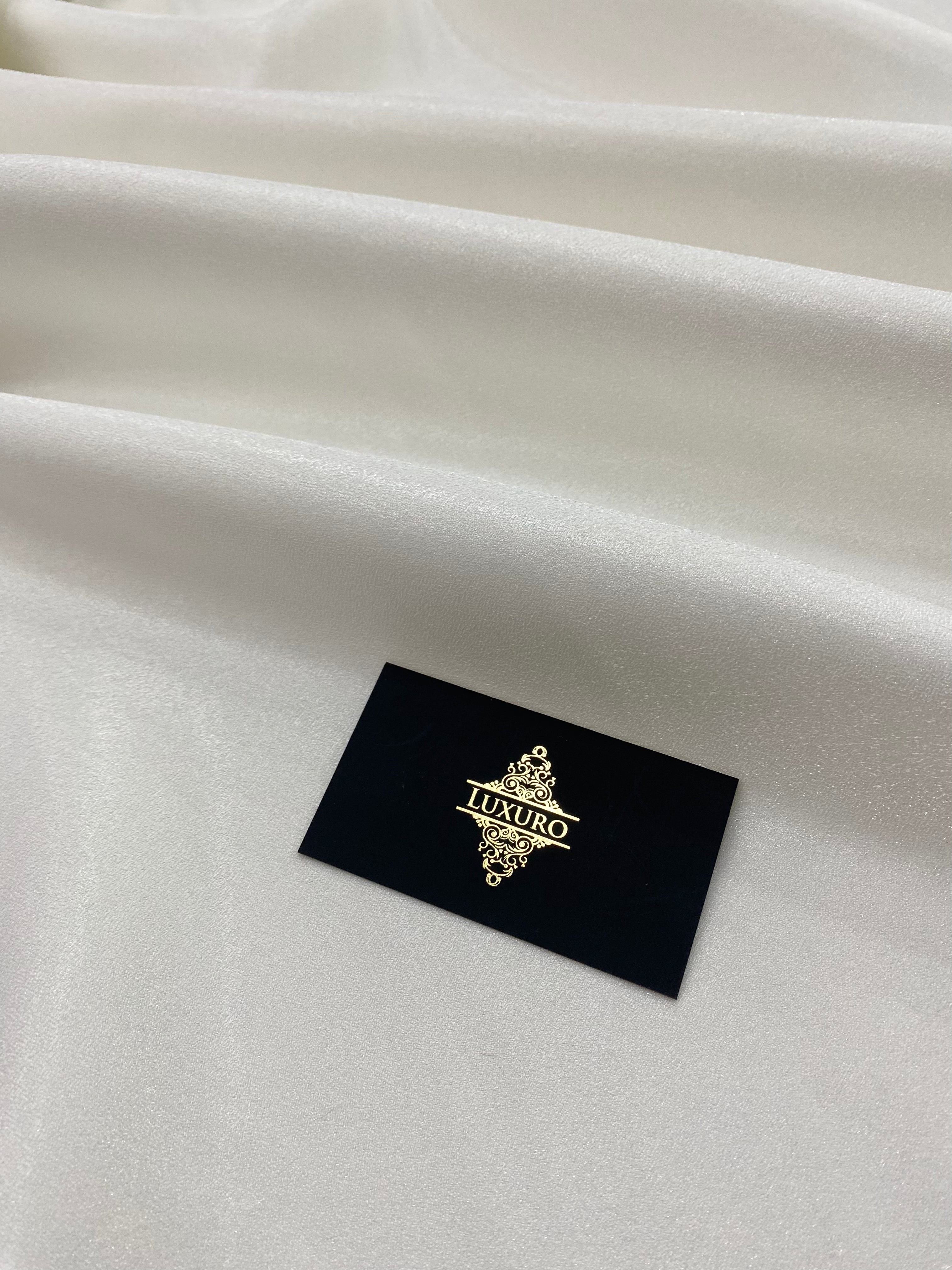 Ivory Glitter Fixed Taffeta - 3 m Width