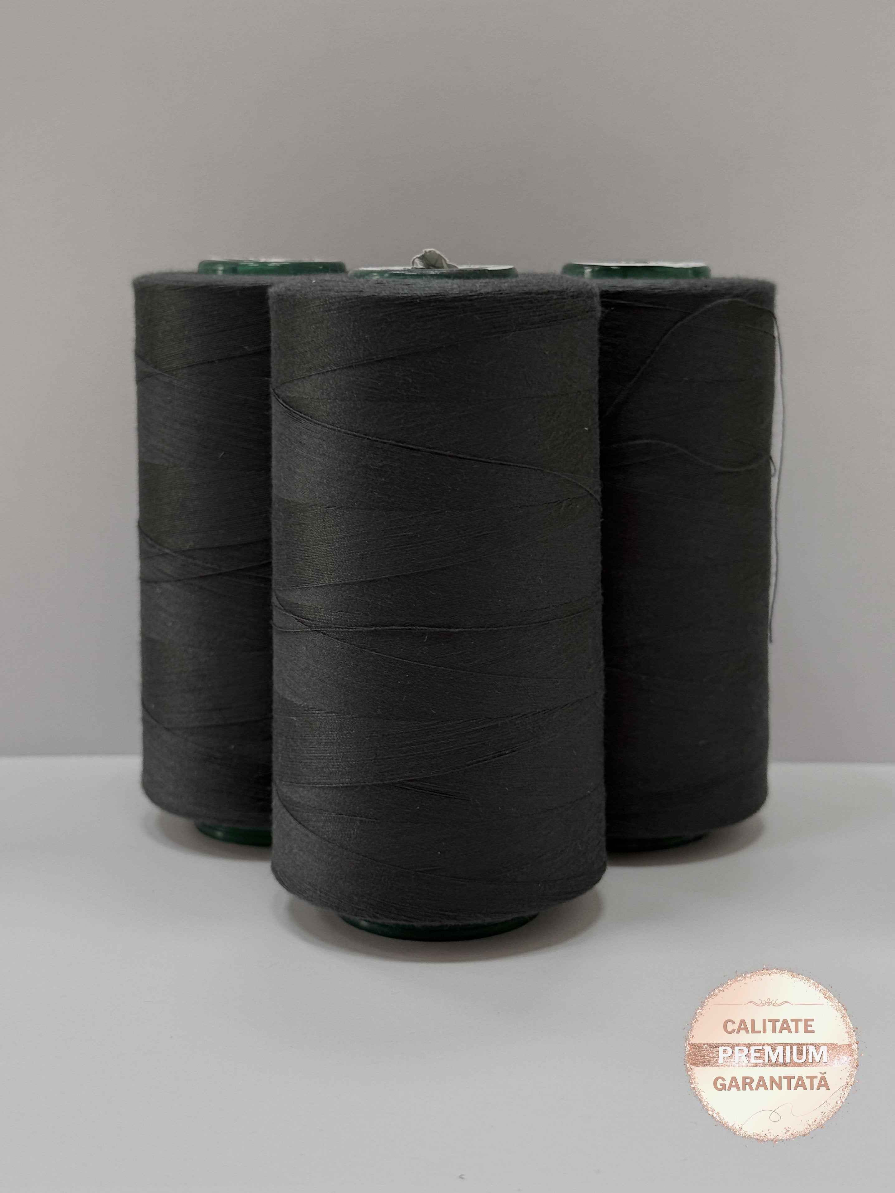 Ata de cusut Gri Antracit, 100% Spun Polyester (120)