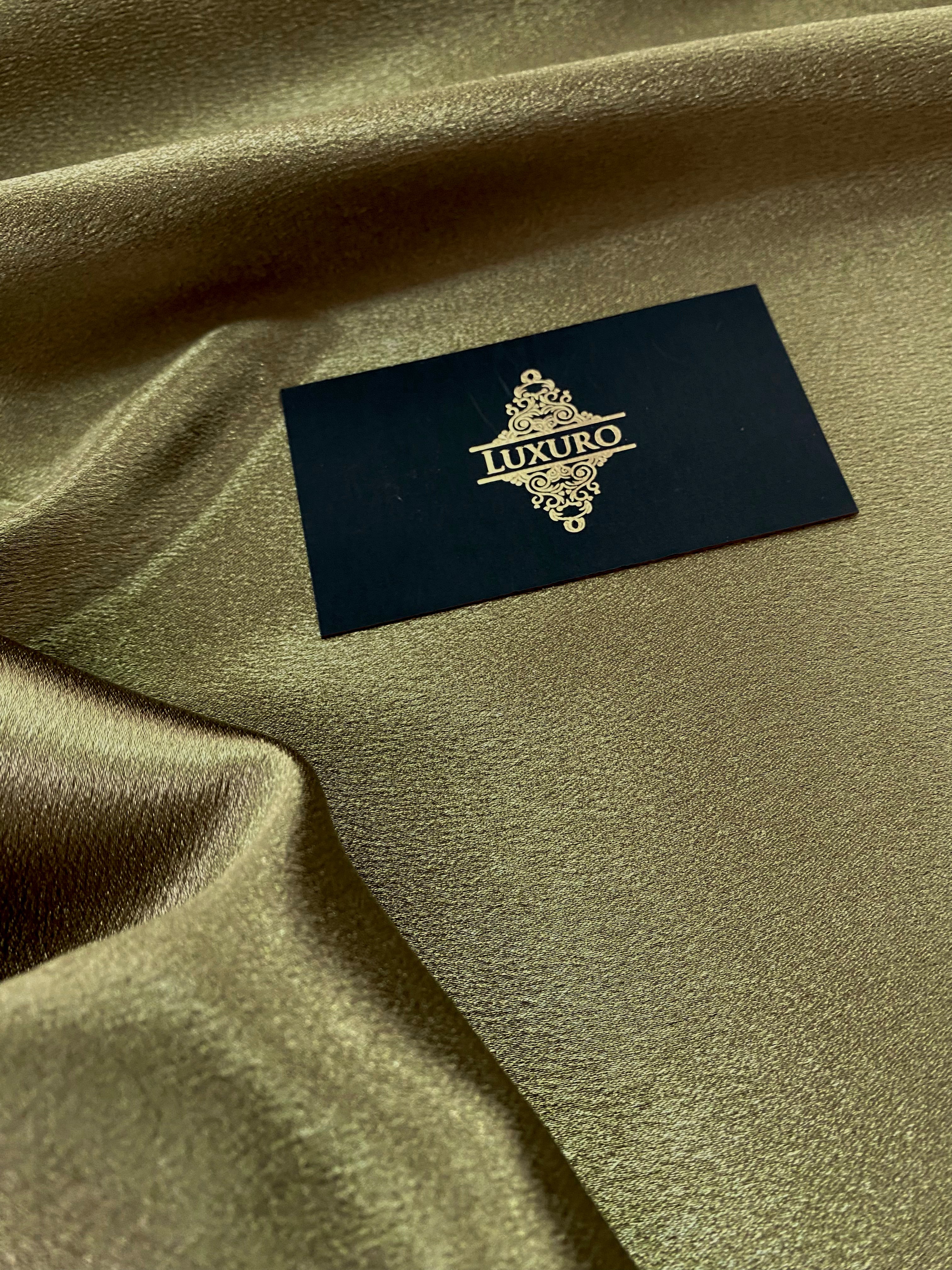 Tafta Elastica Metalizata Olive Deschis