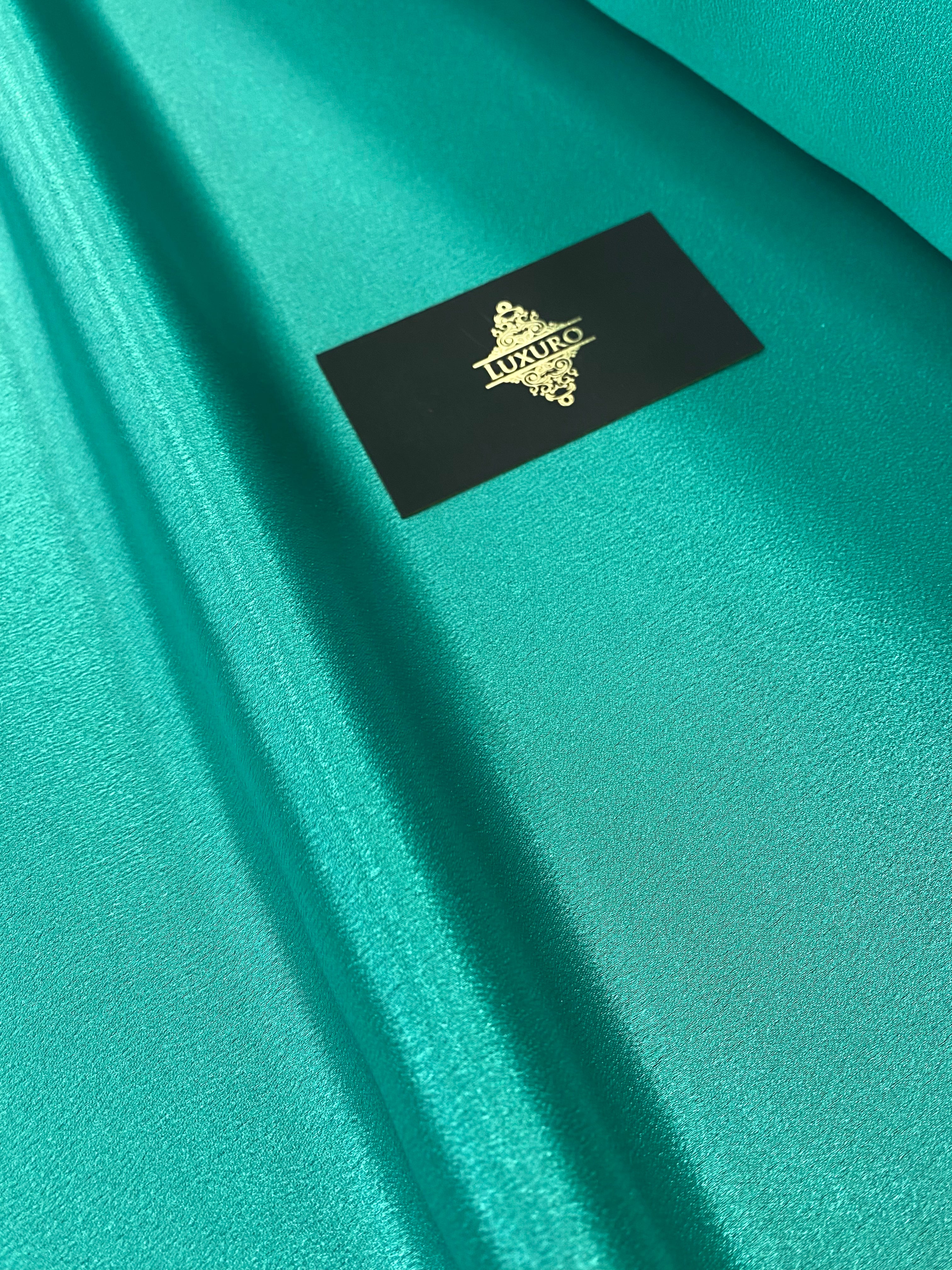 Dark Turquoise Shiny Elastic Taffeta