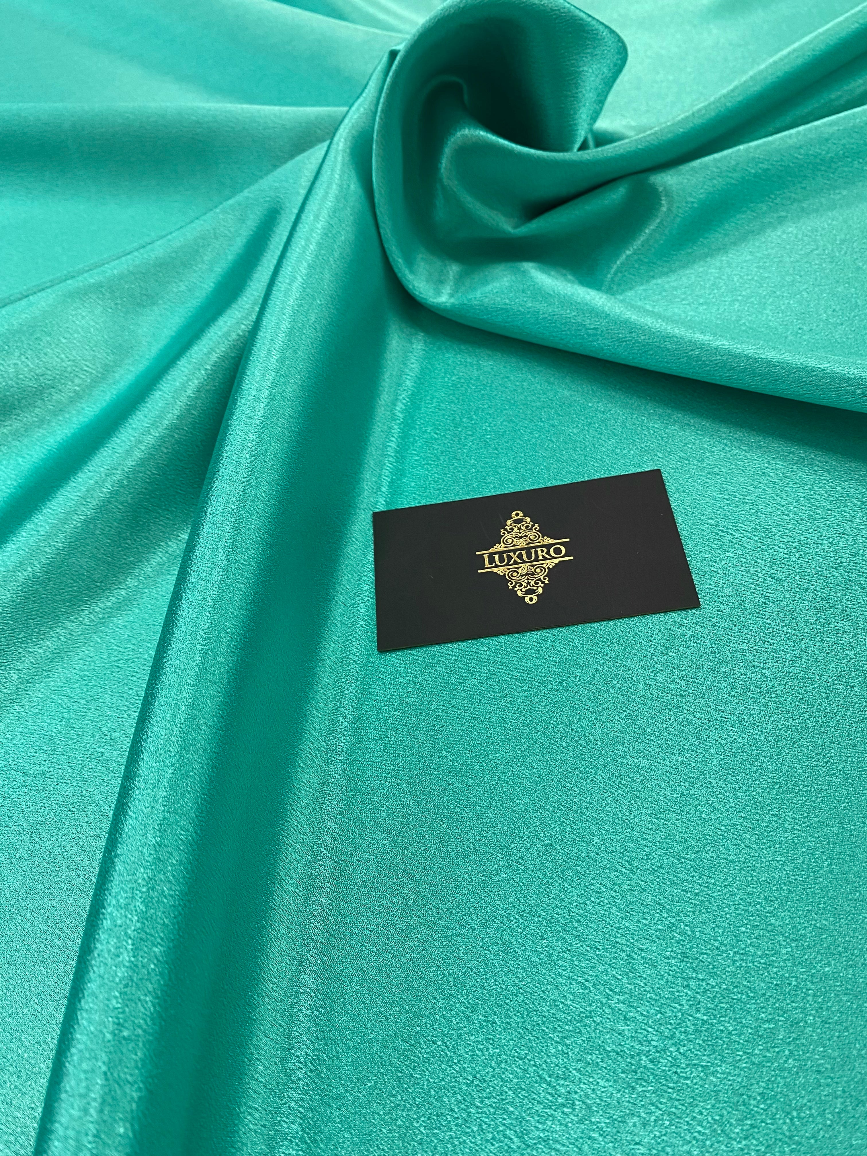 Dark Turquoise Shiny Elastic Taffeta
