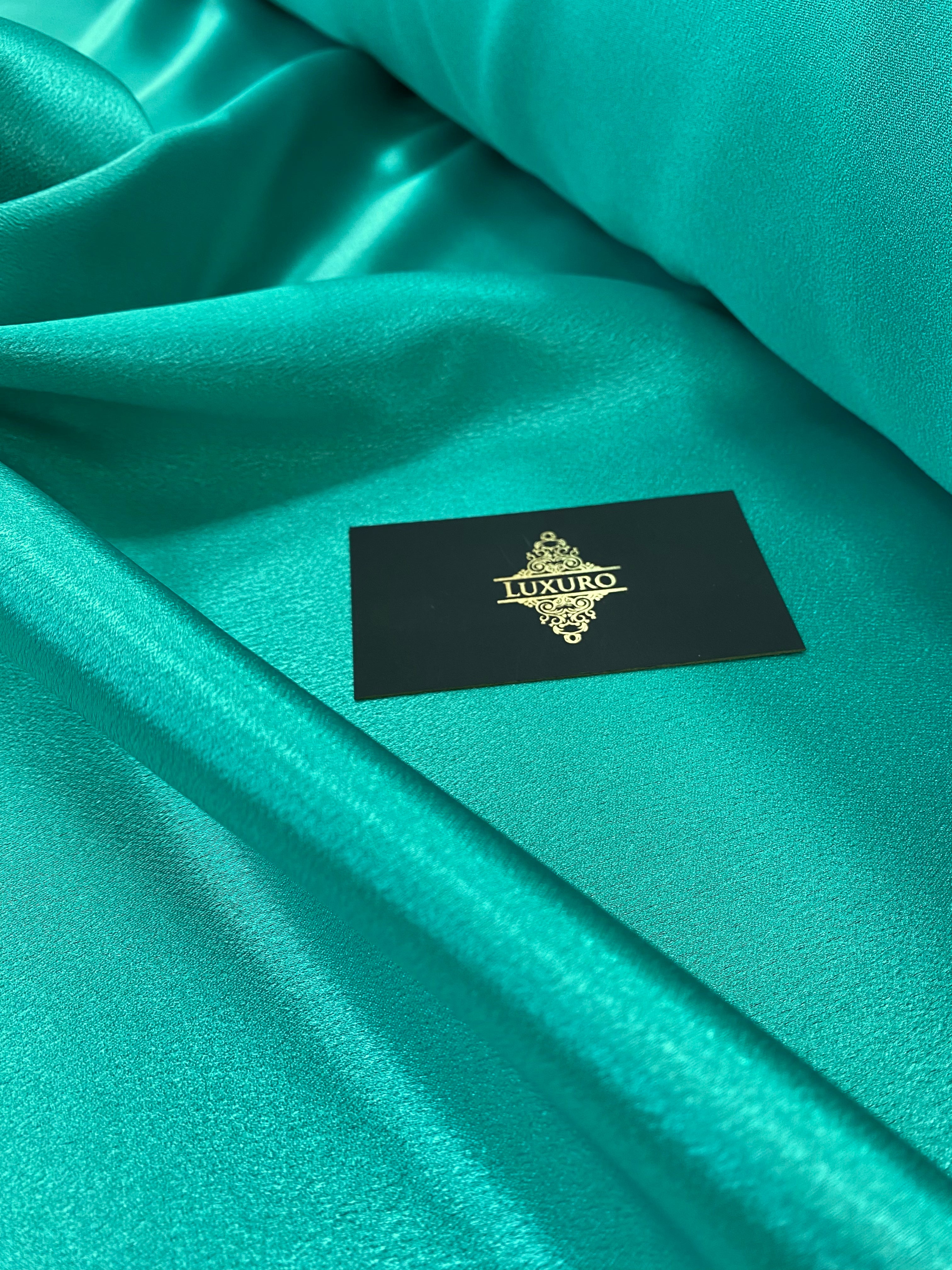 Dark Turquoise Shiny Elastic Taffeta