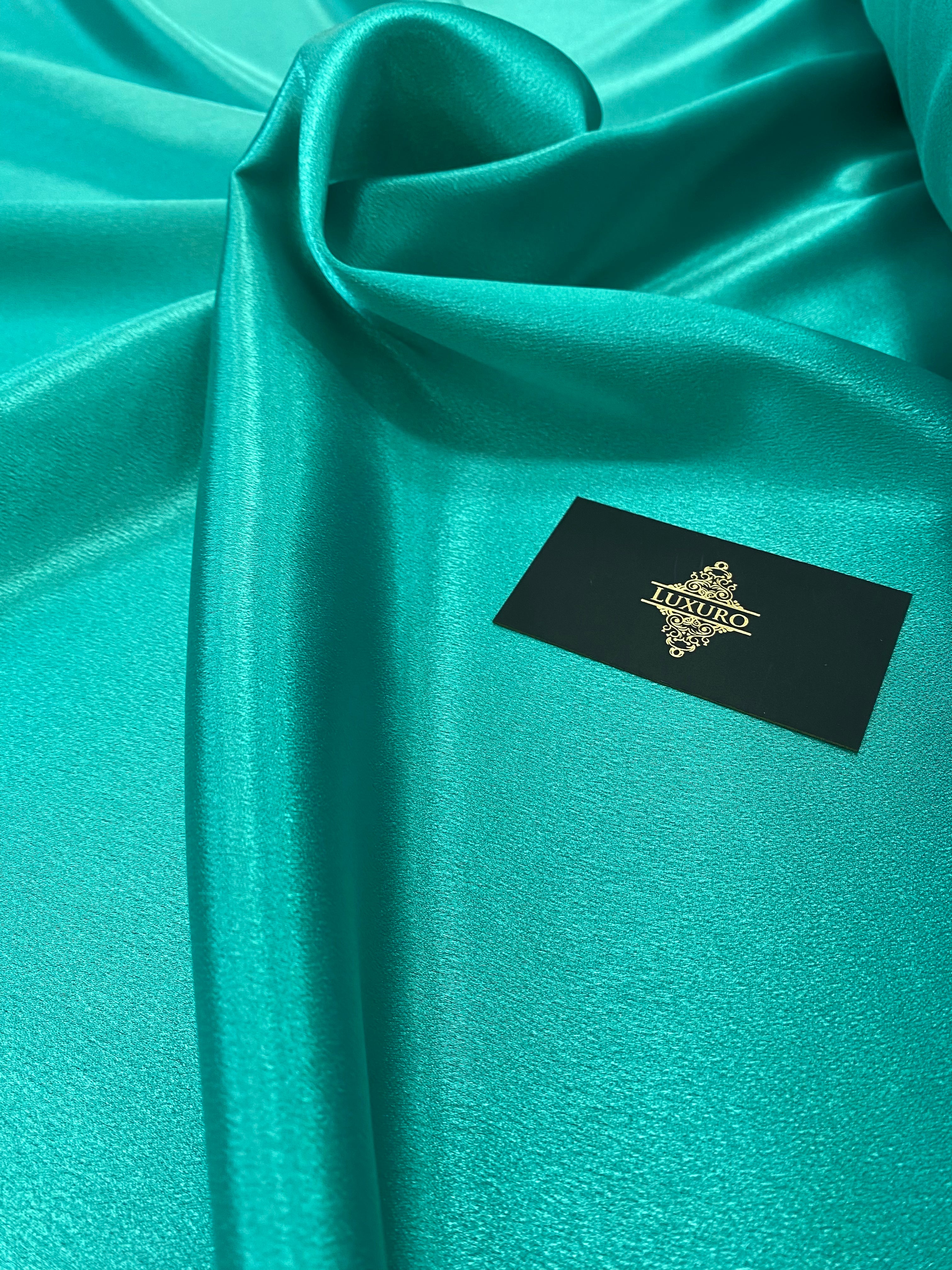 Dark Turquoise Shiny Elastic Taffeta