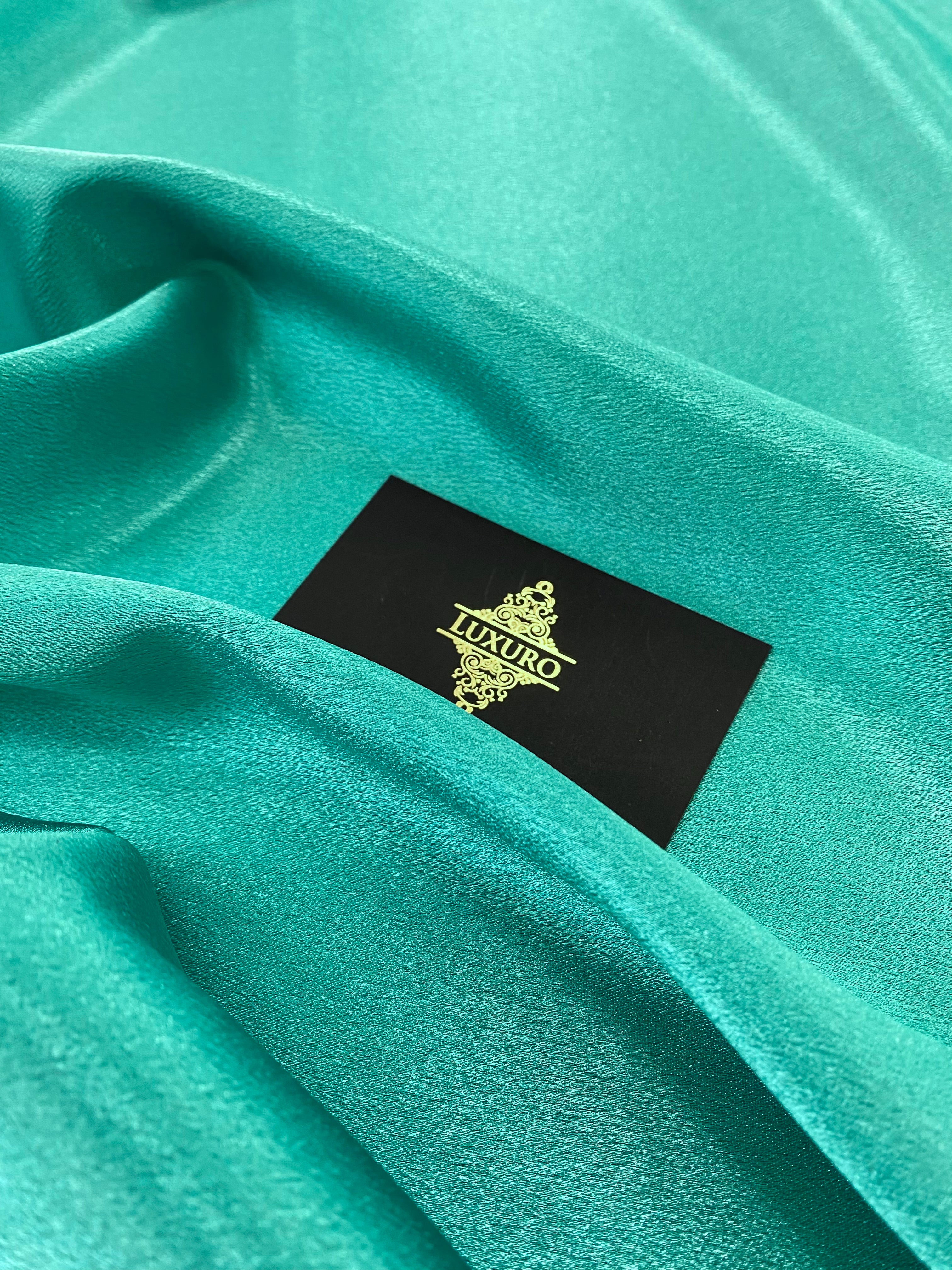 Dark Turquoise Shiny Elastic Taffeta