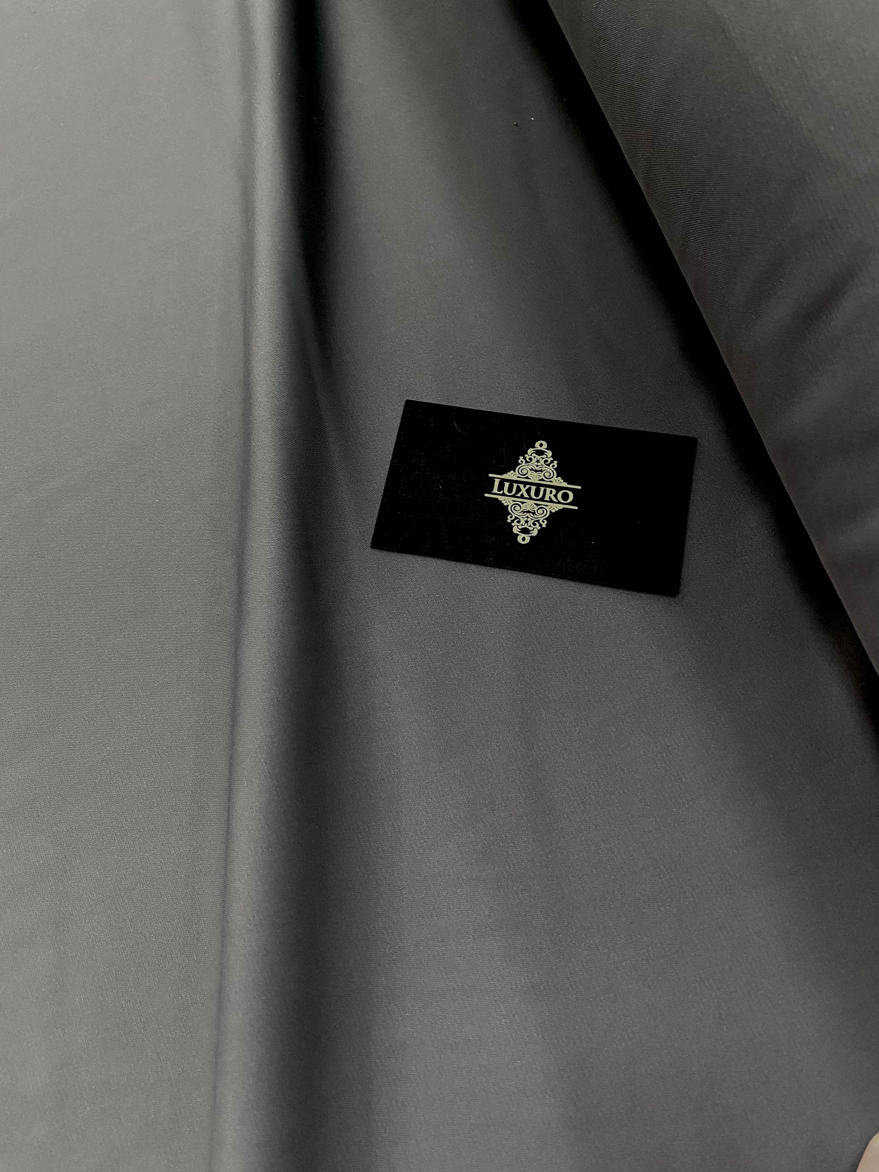 Háromrétegű elasztikus voile, antracitszürke