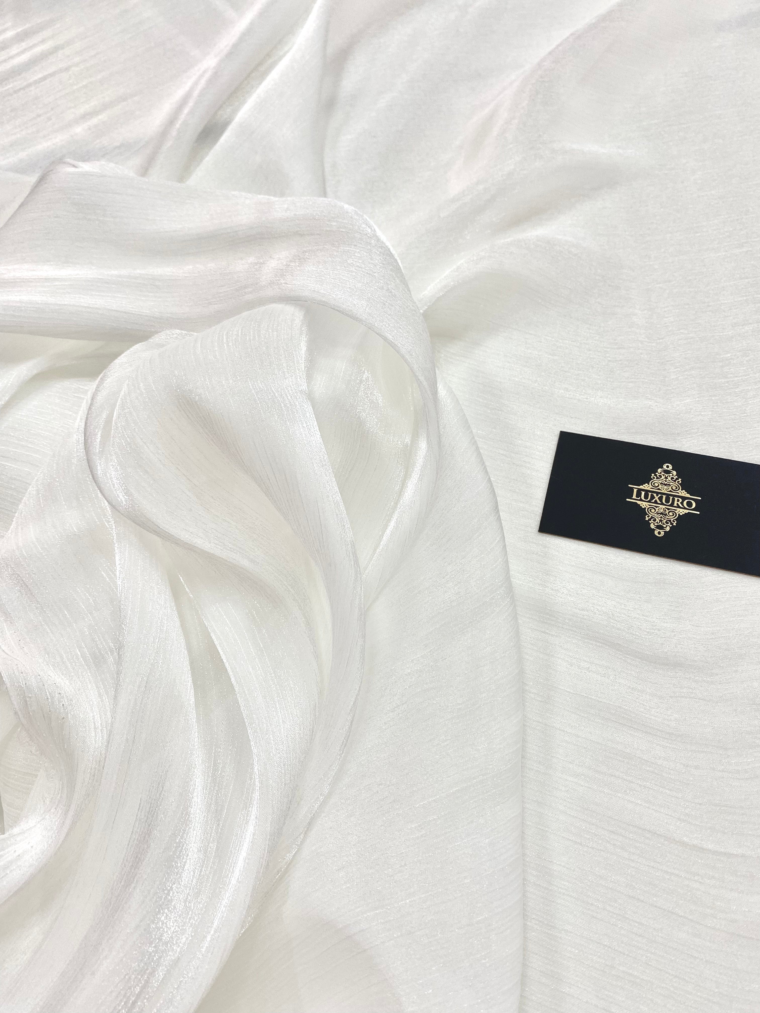 Ivory fóliázott krepp voál