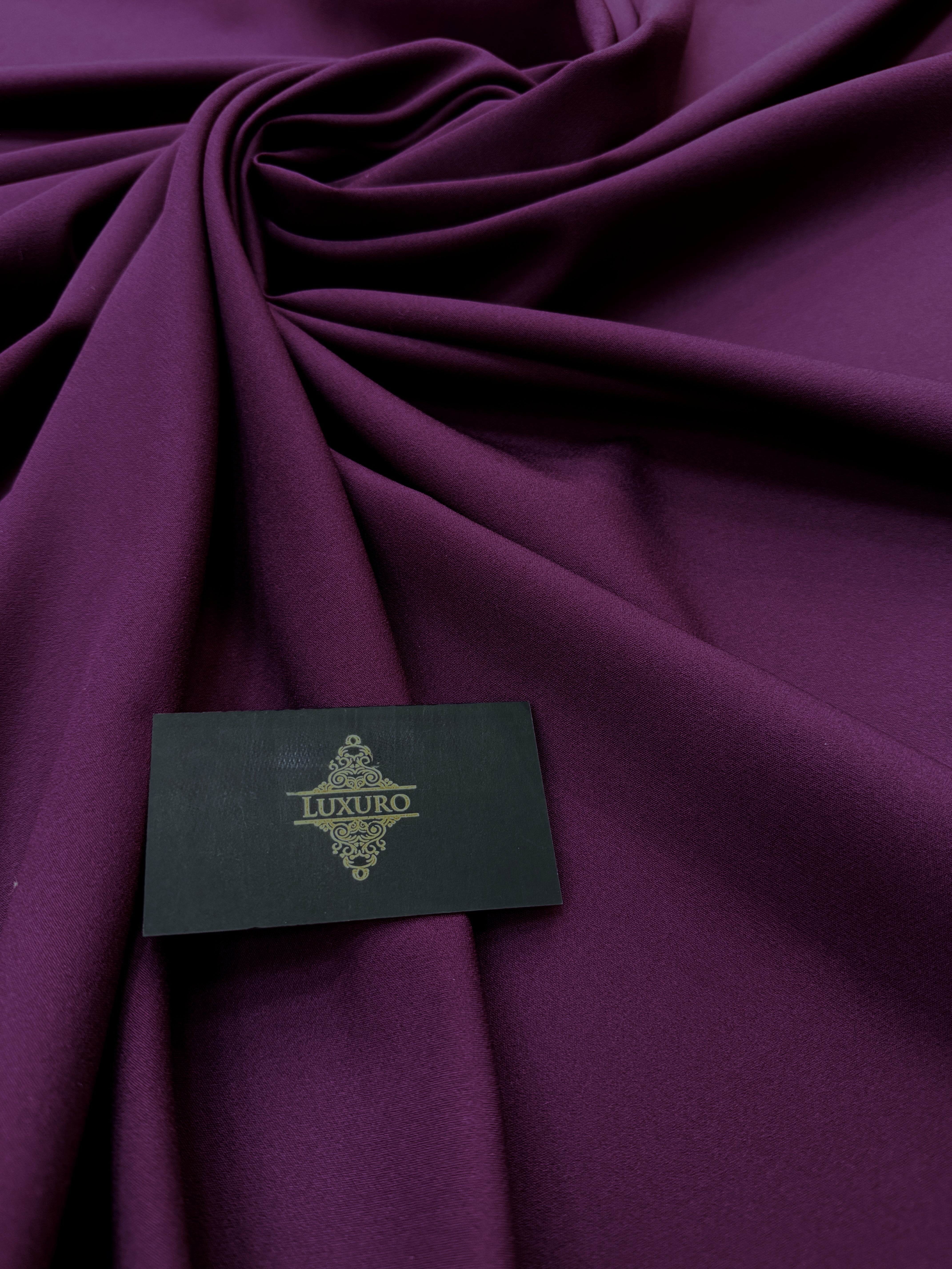 Rugalmas krepp, sötét magenta