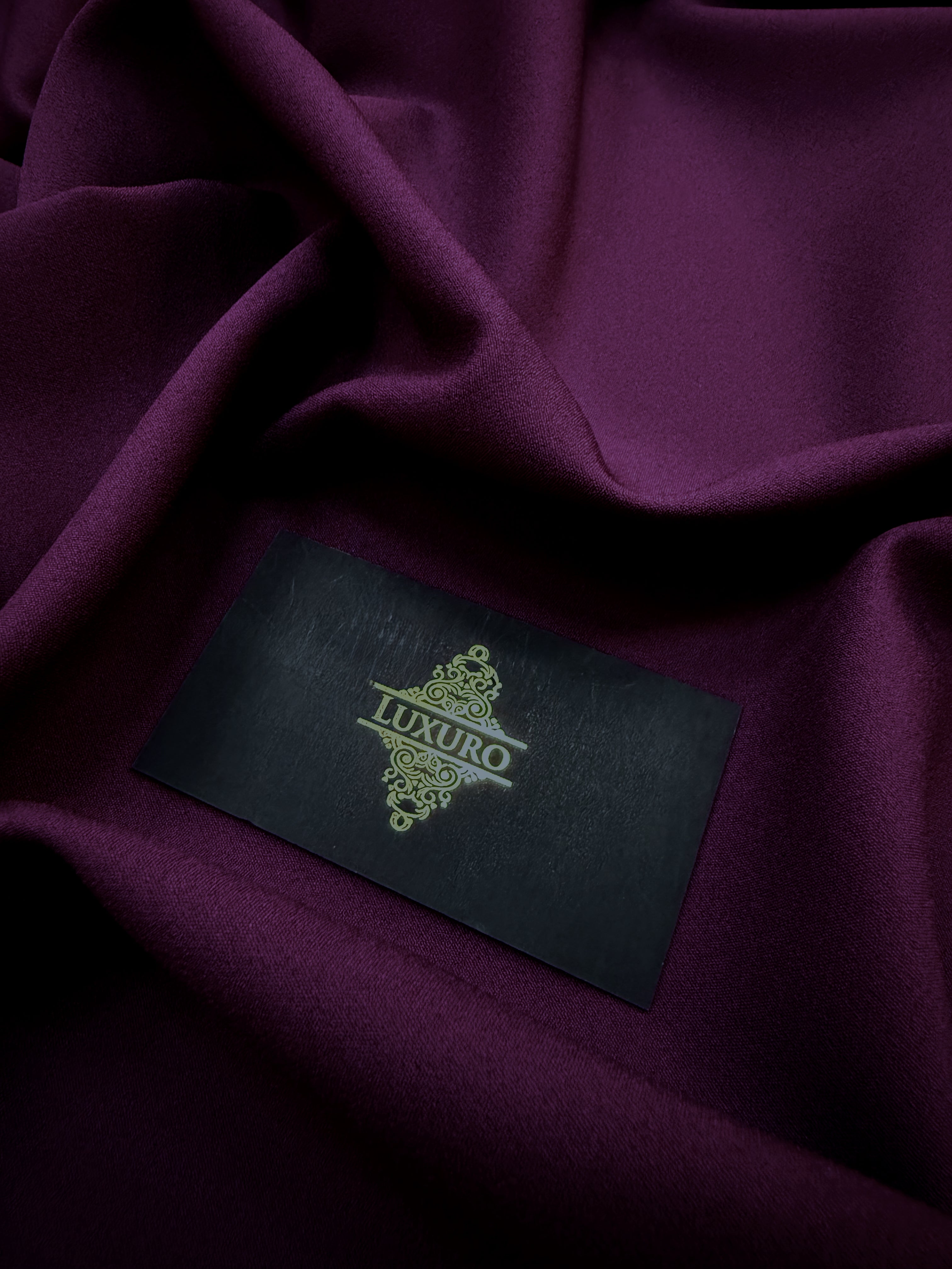 Rugalmas krepp, sötét magenta