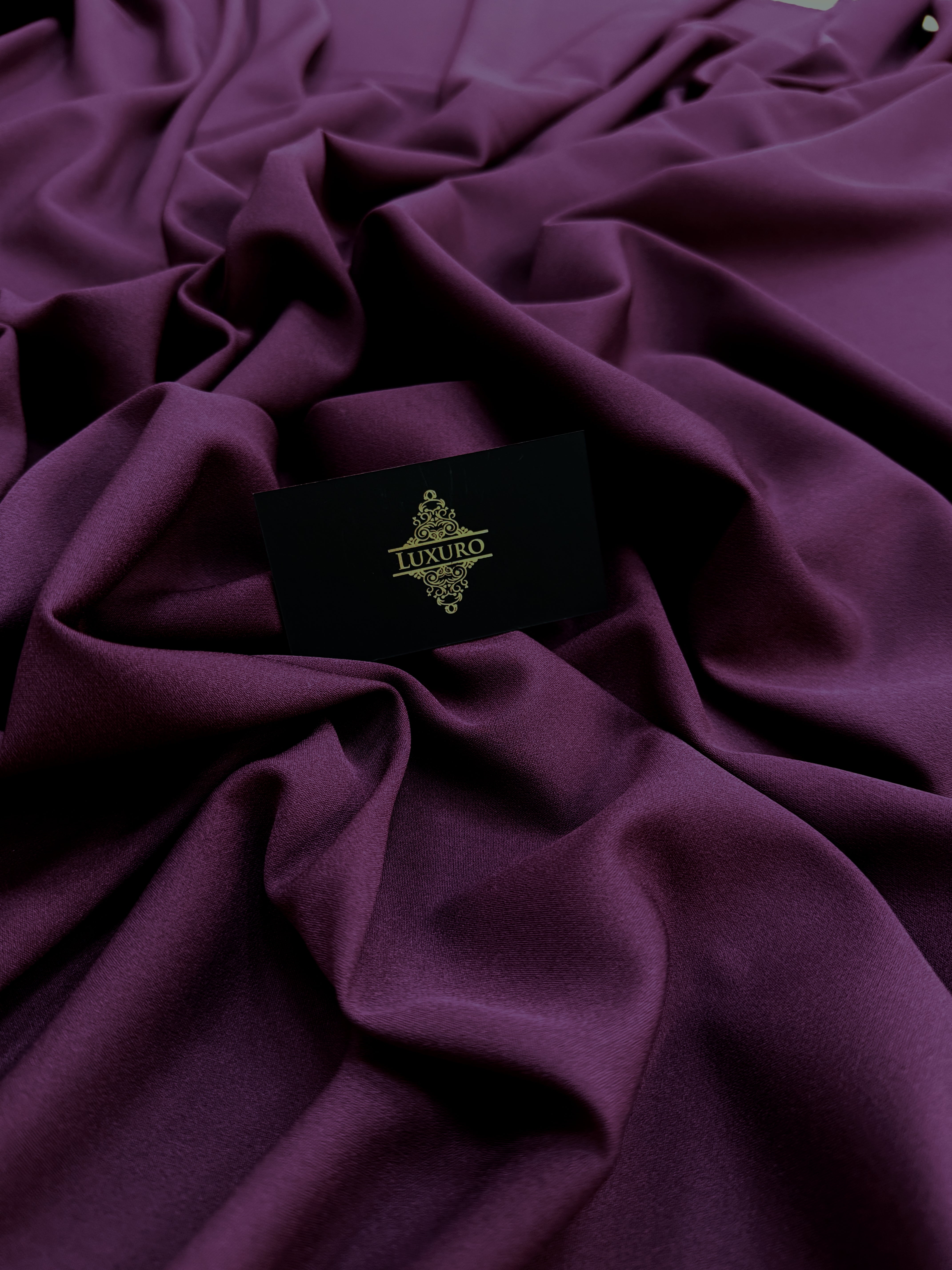 Rugalmas krepp, sötét magenta