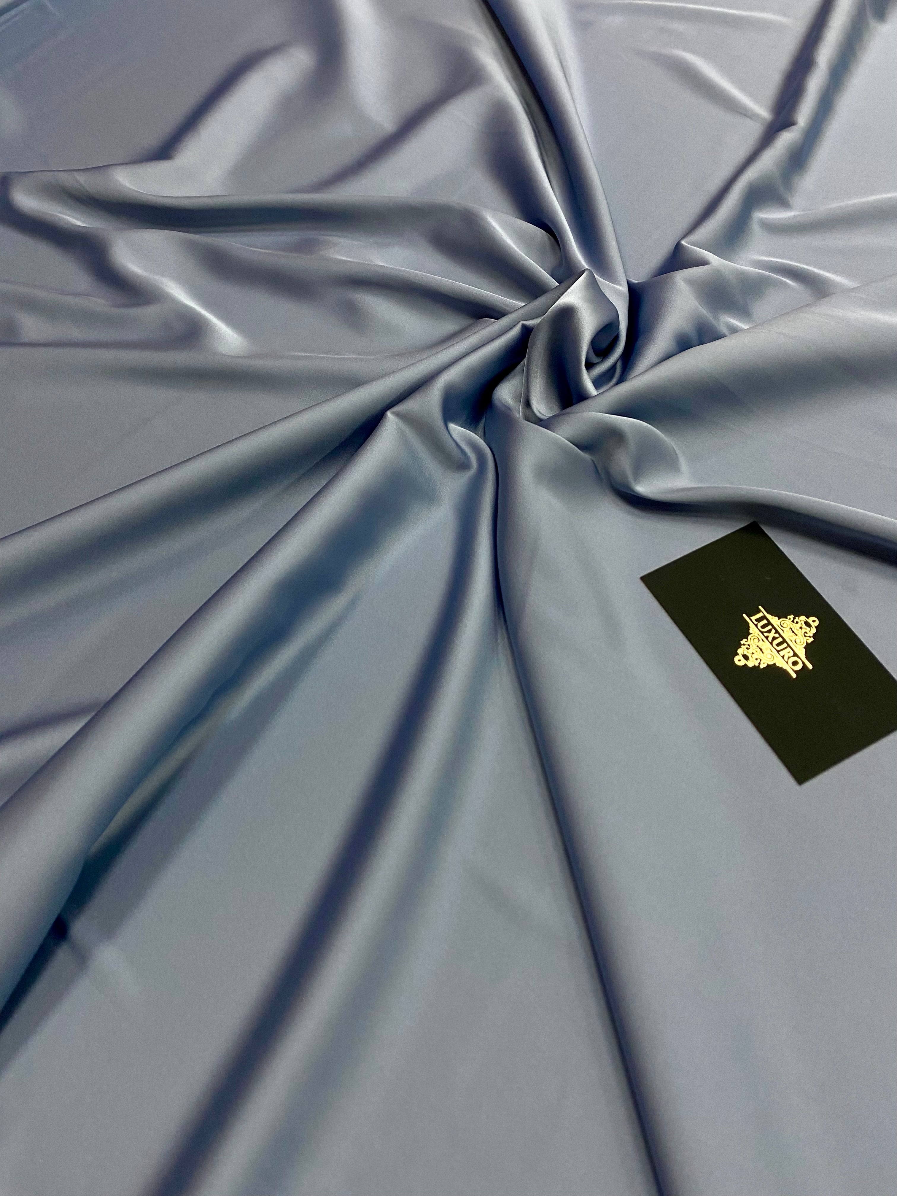 Satin Elastic Matasos Premium Albastru Prafuit