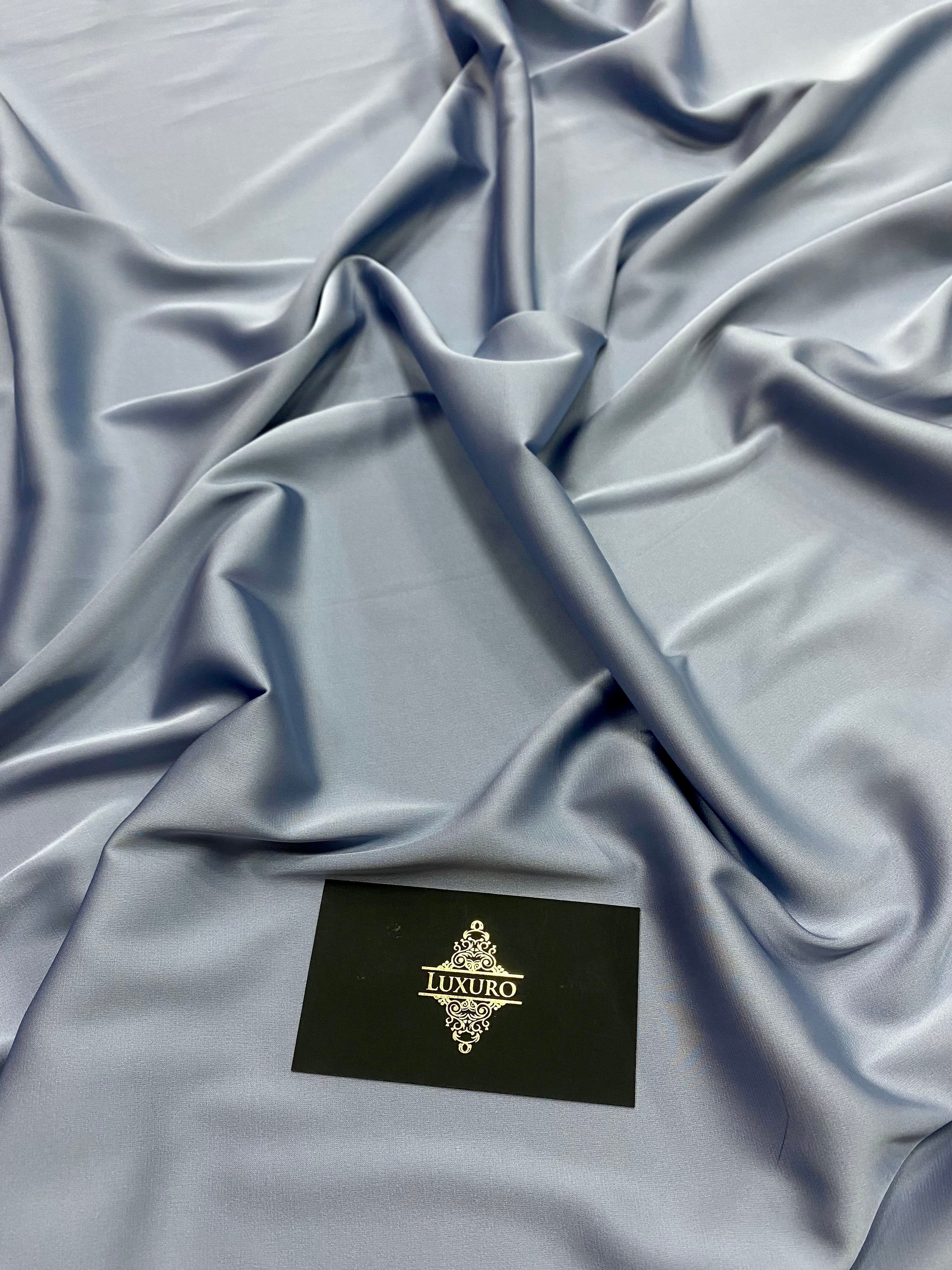 Satin Elastic Matasos Premium Albastru Prafuit