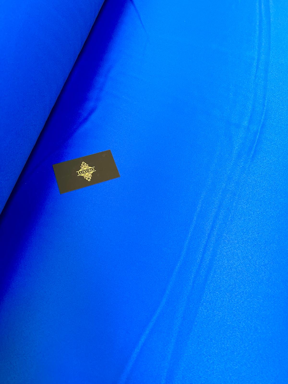 Premium Elastic Taffeta Pearl Royal Blue