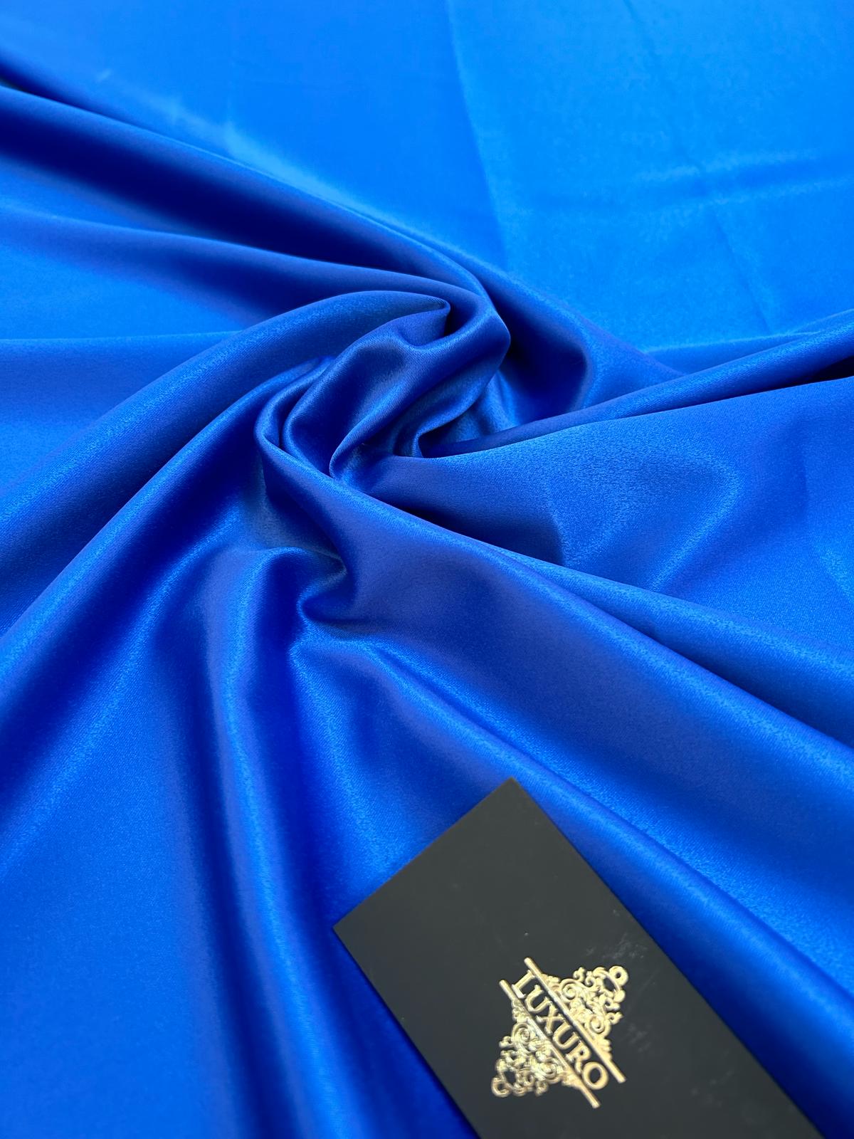 Tafta Elastica Premium Sidefata Albastru Royal