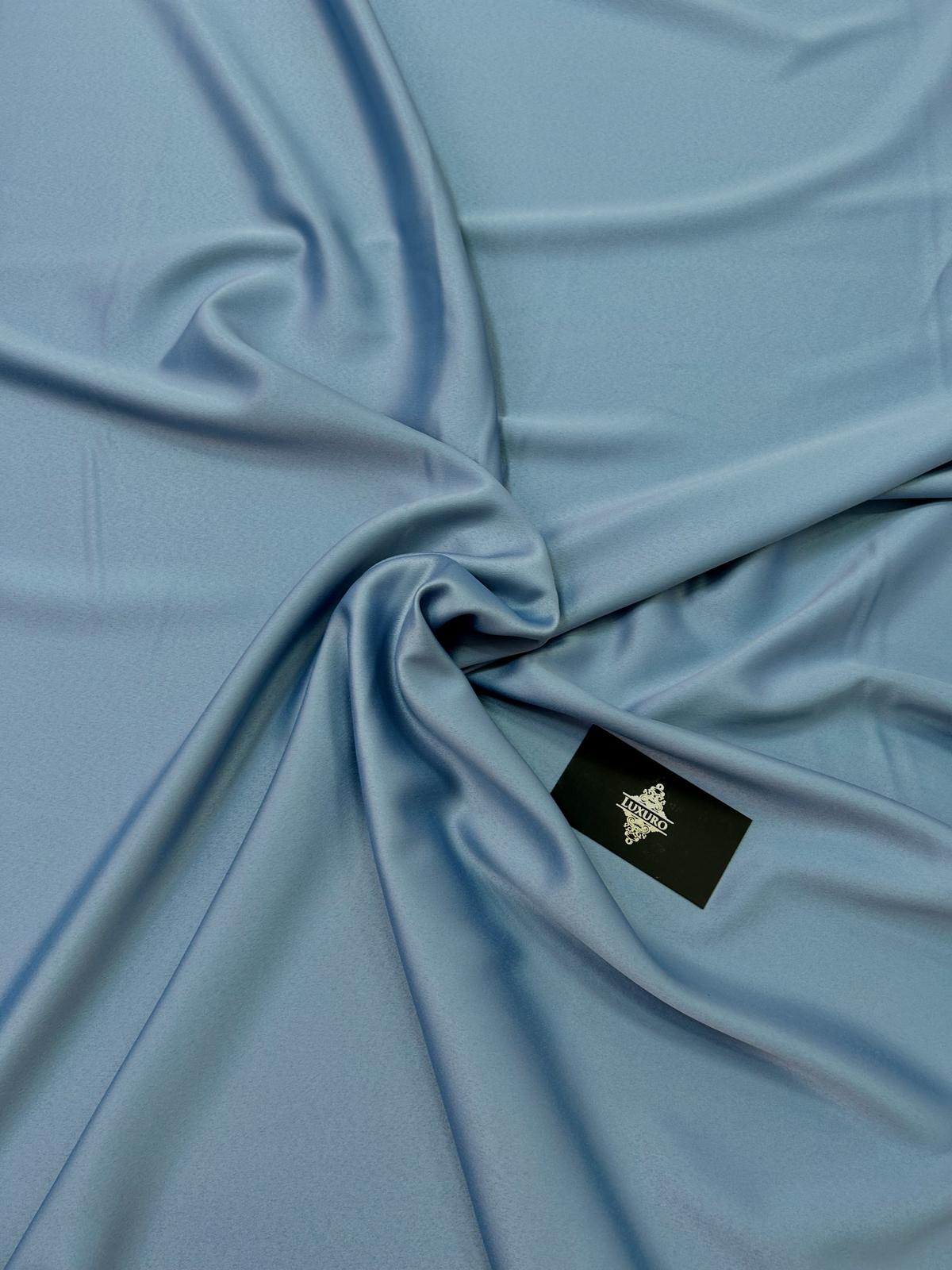 Premium Elastic Taffeta Pearl Dusty Blue