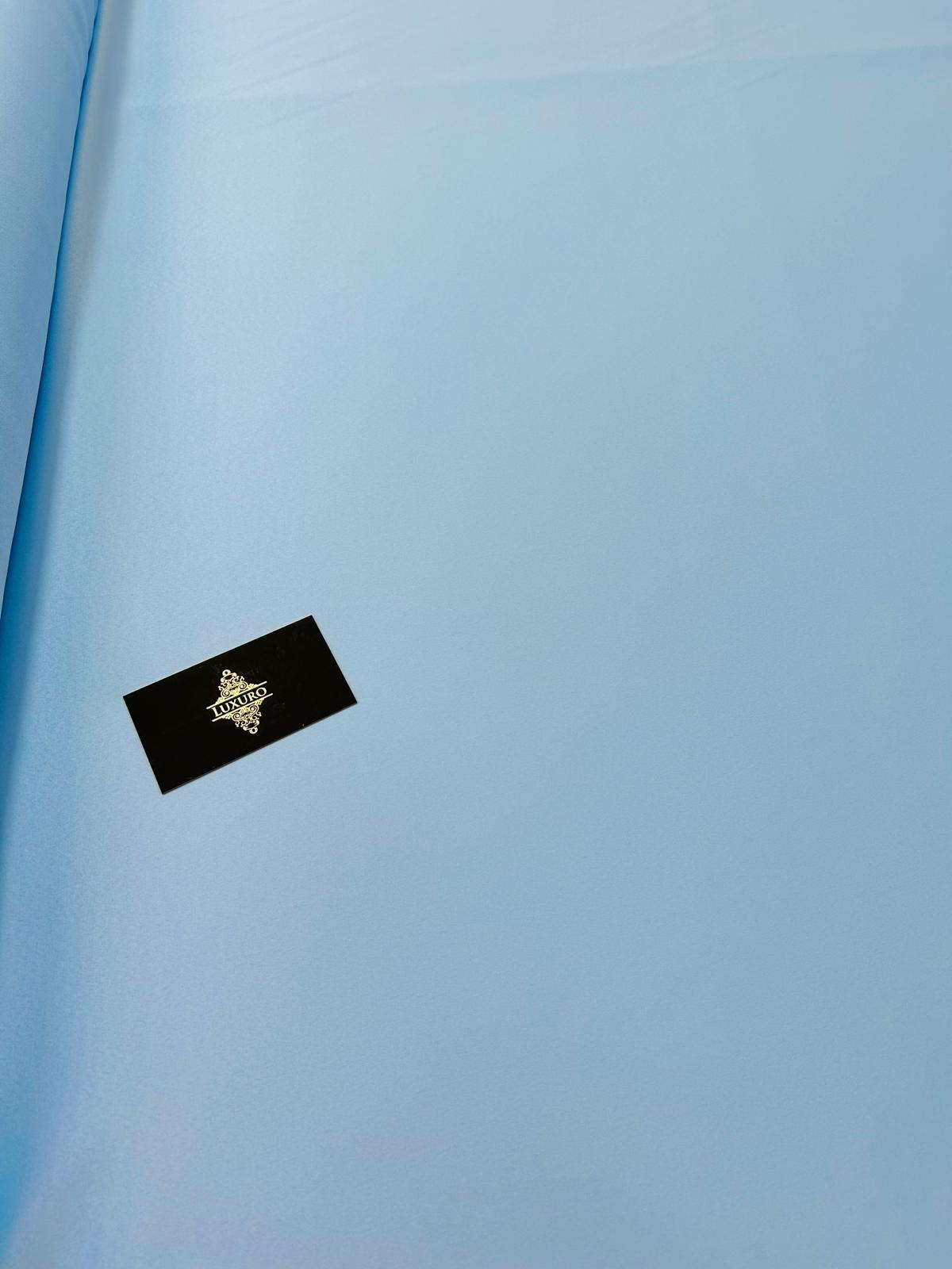 Premium Elastic Taffeta Pearl Baby Blue