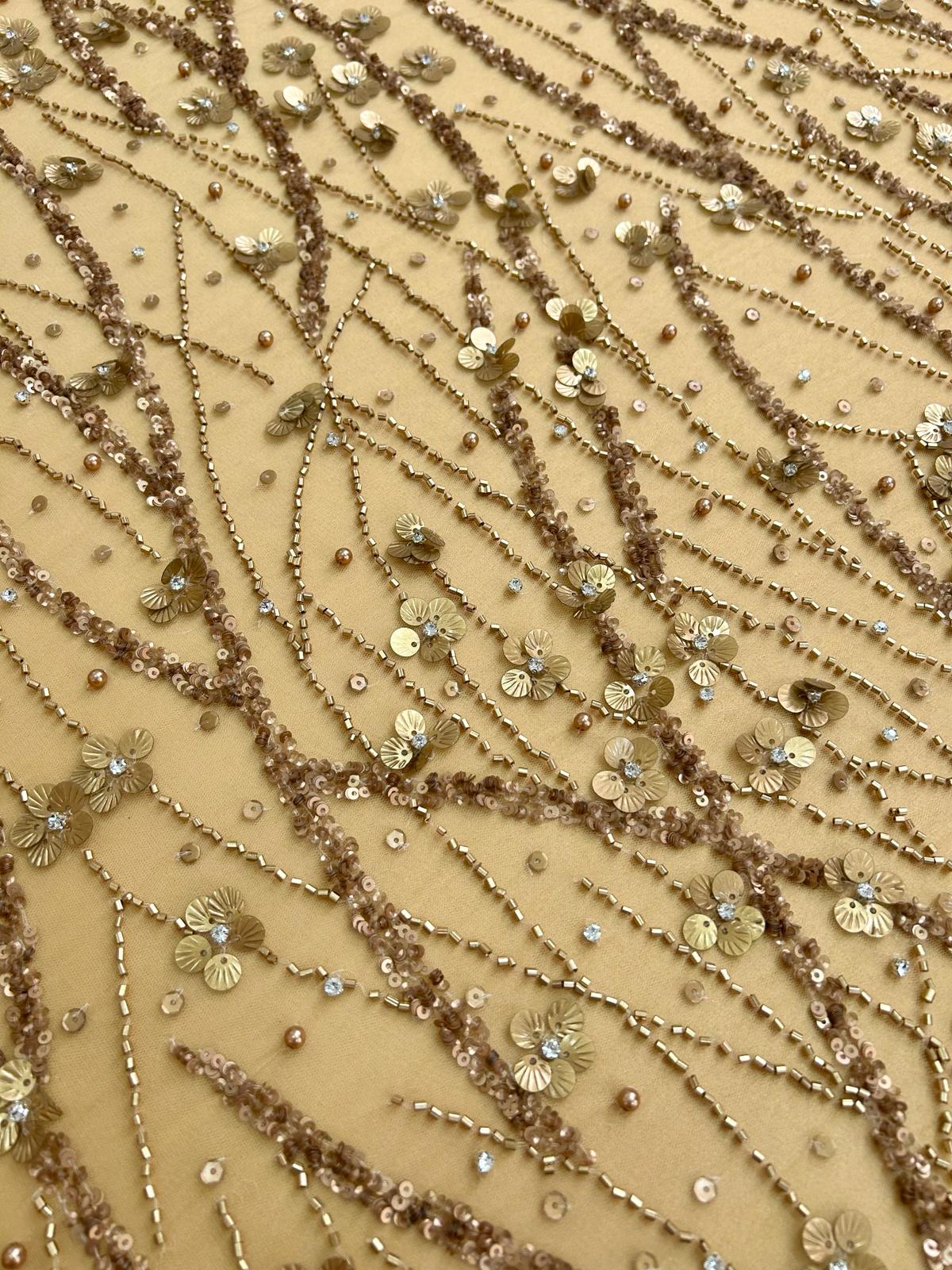 Antik Arany Csipke Haute Couture