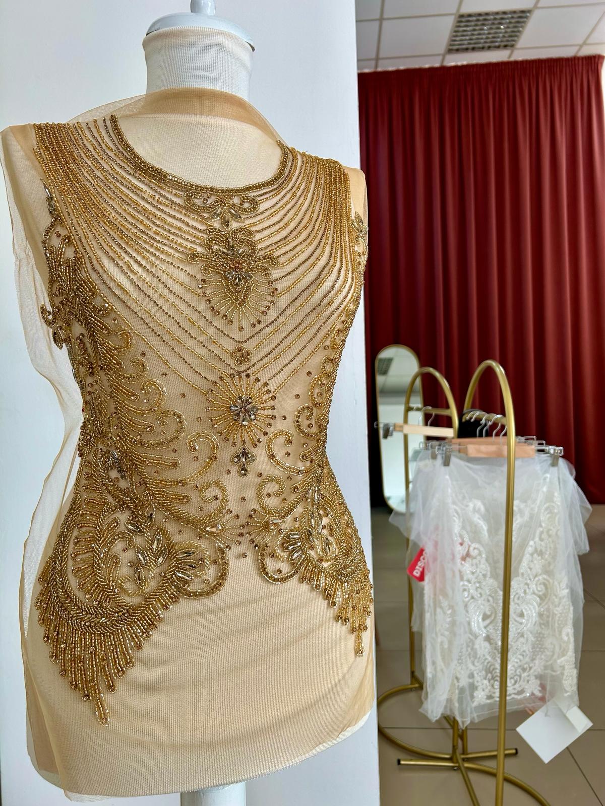 Antique Golden Haute Couture Panel