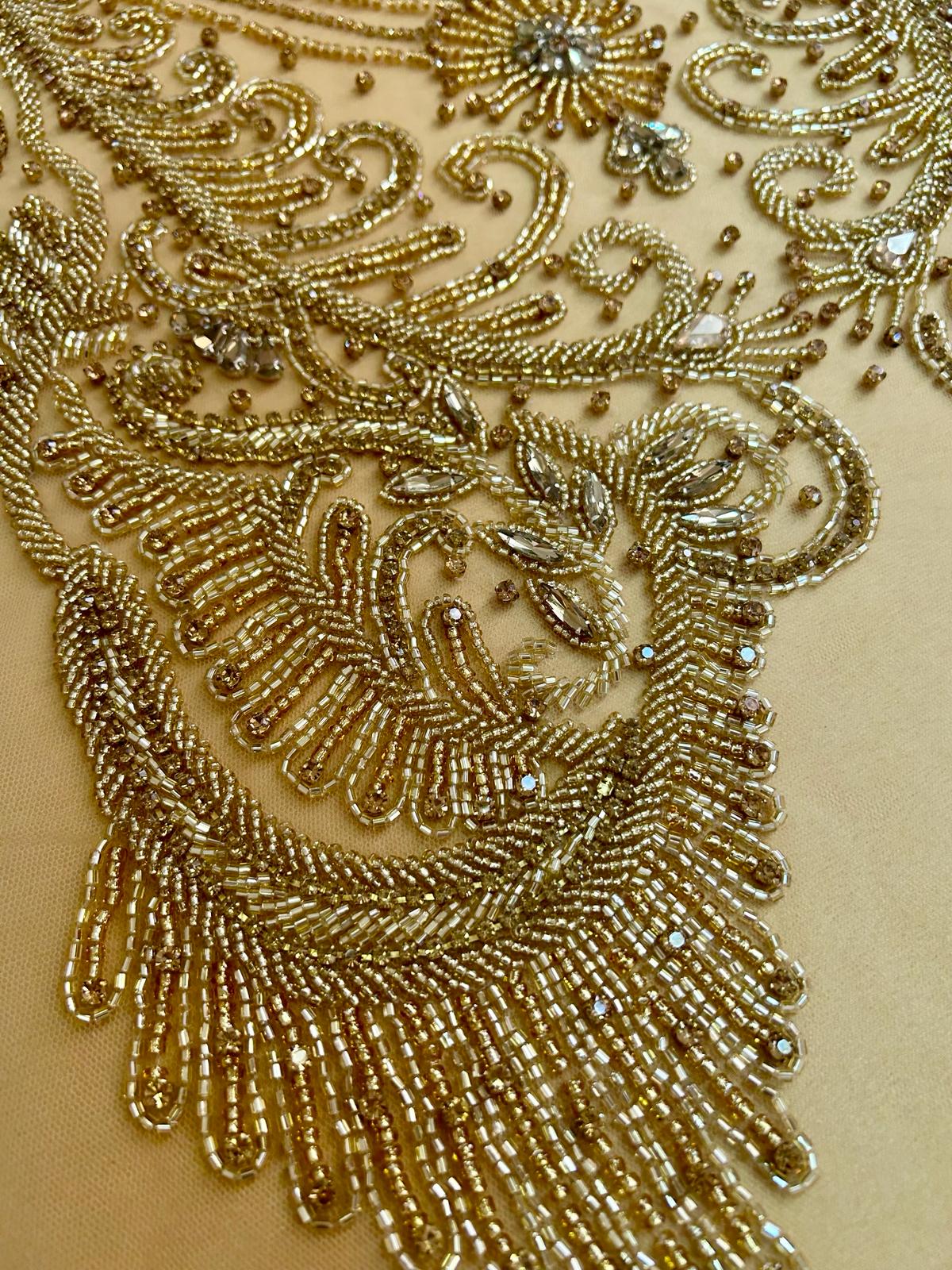 Antique Golden Haute Couture Panel