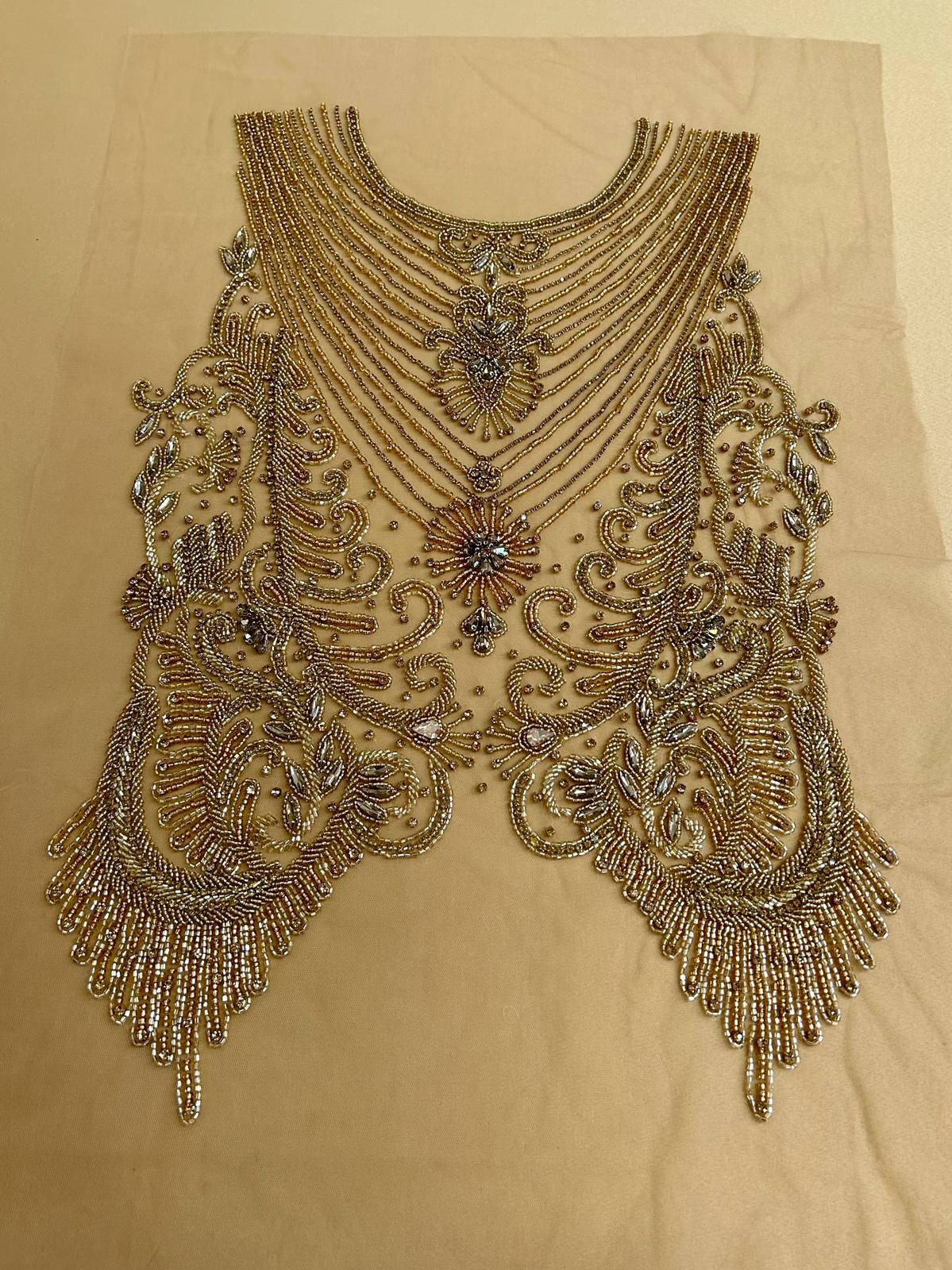 Antique Golden Haute Couture Panel