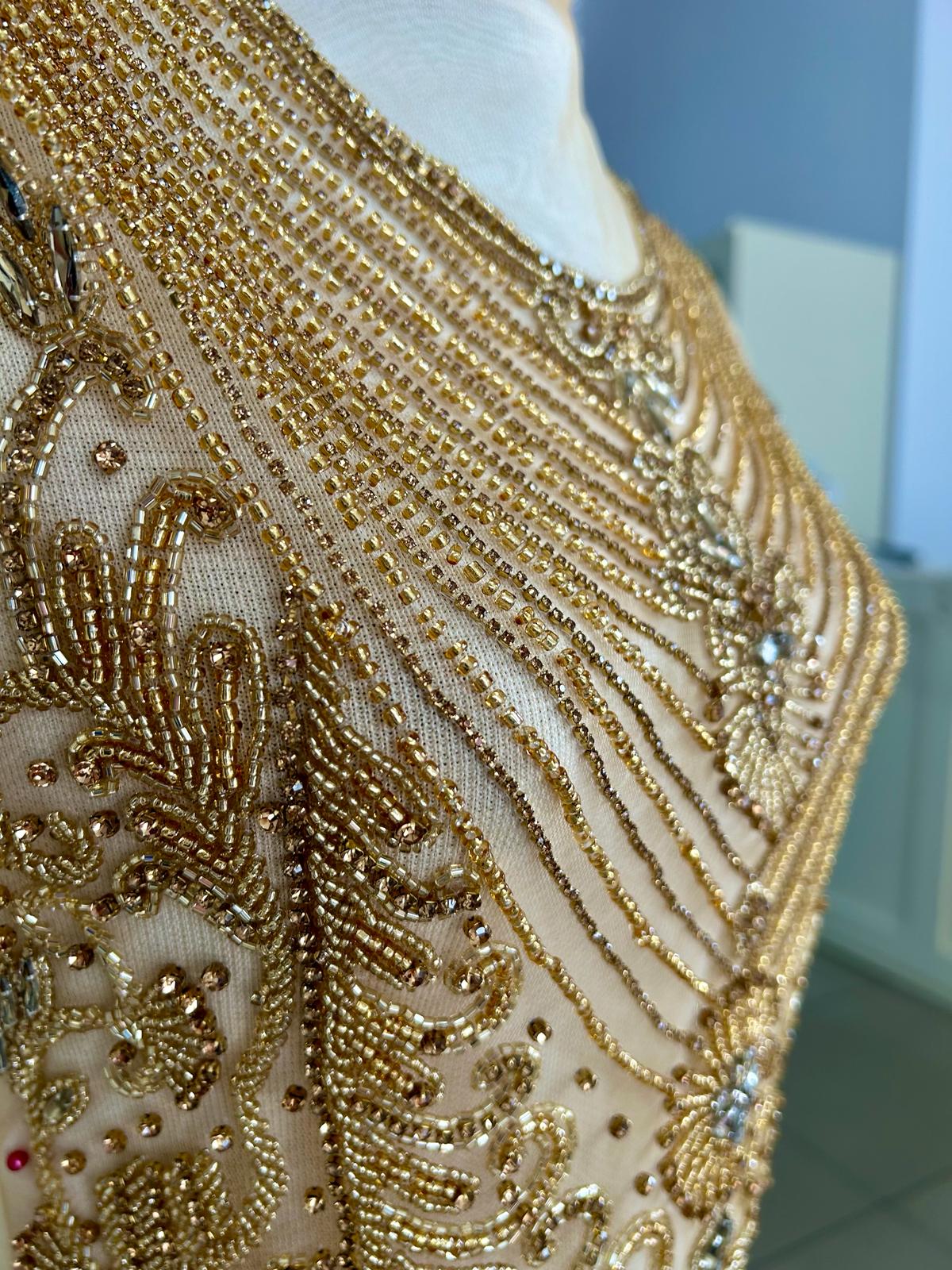 Antique Golden Haute Couture Panel