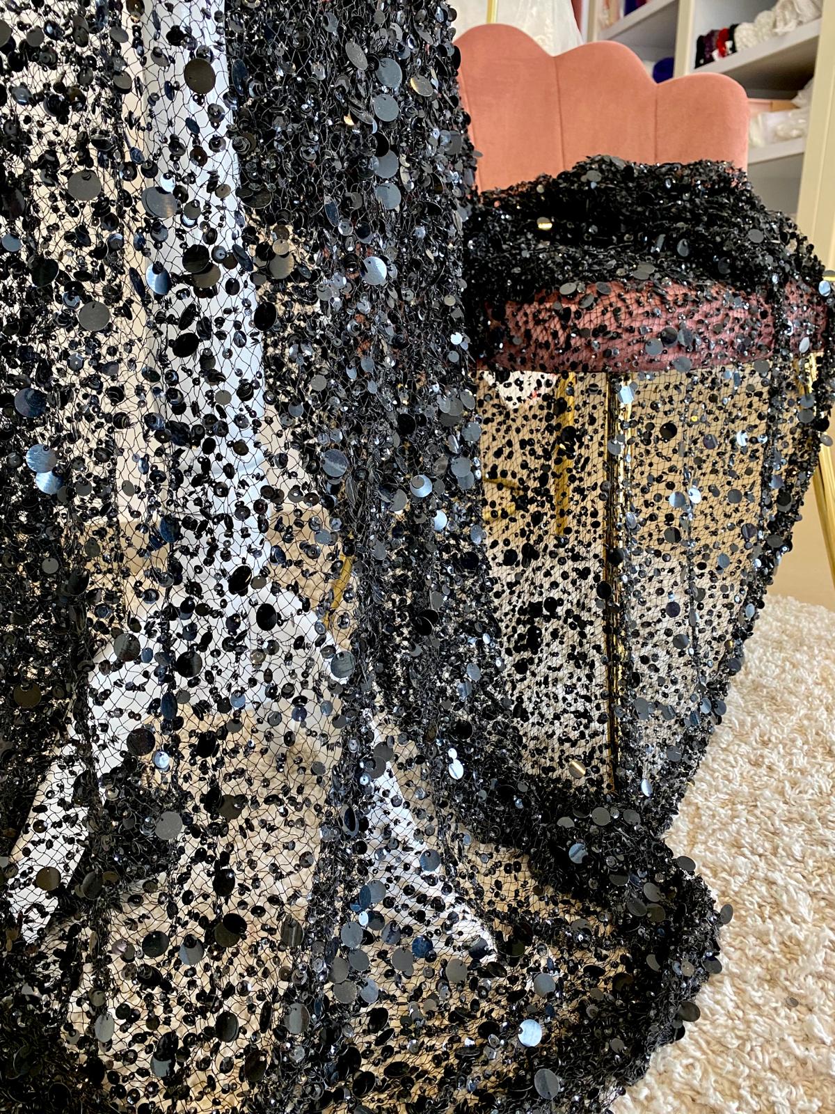 Fekete háló Haute Couture