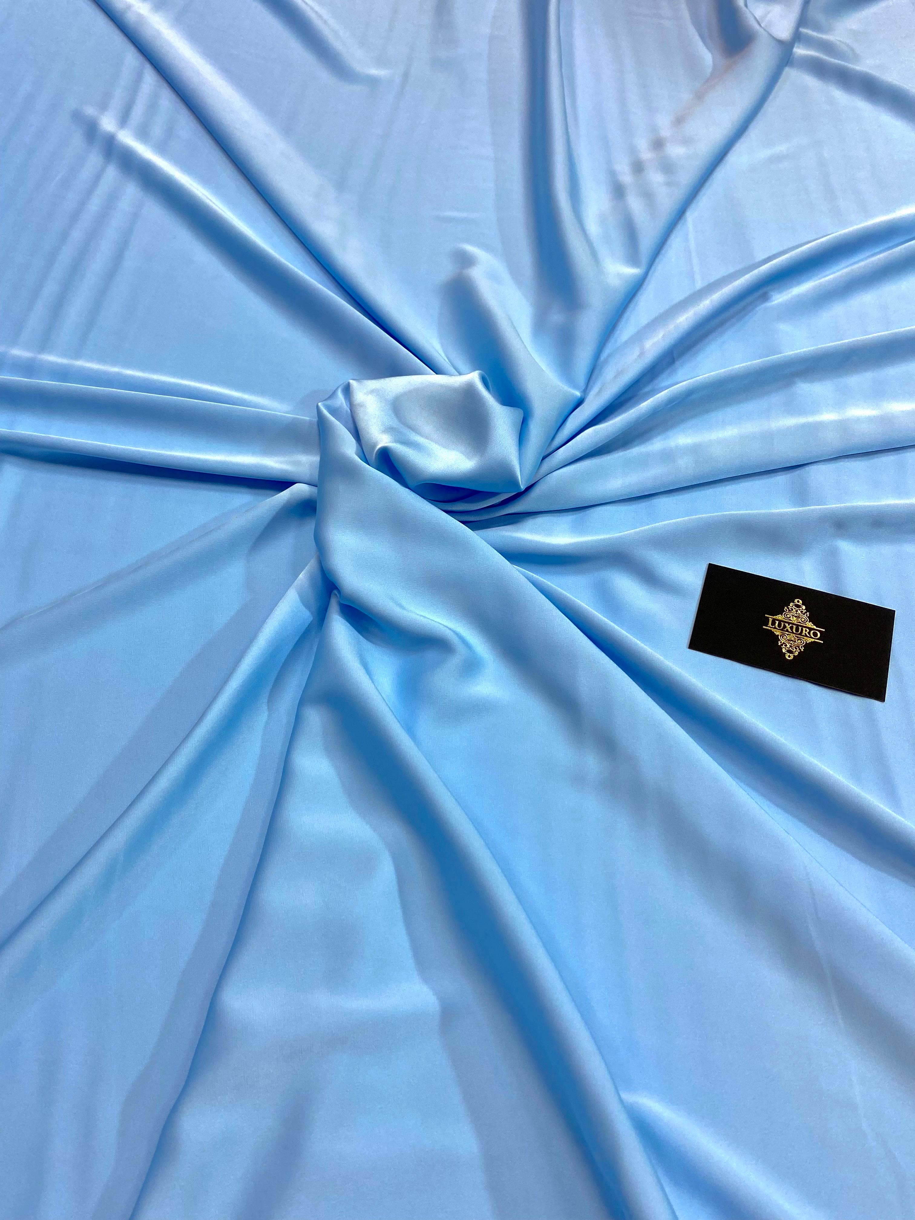 Satin Elastic Silky Premium Baby Blue
