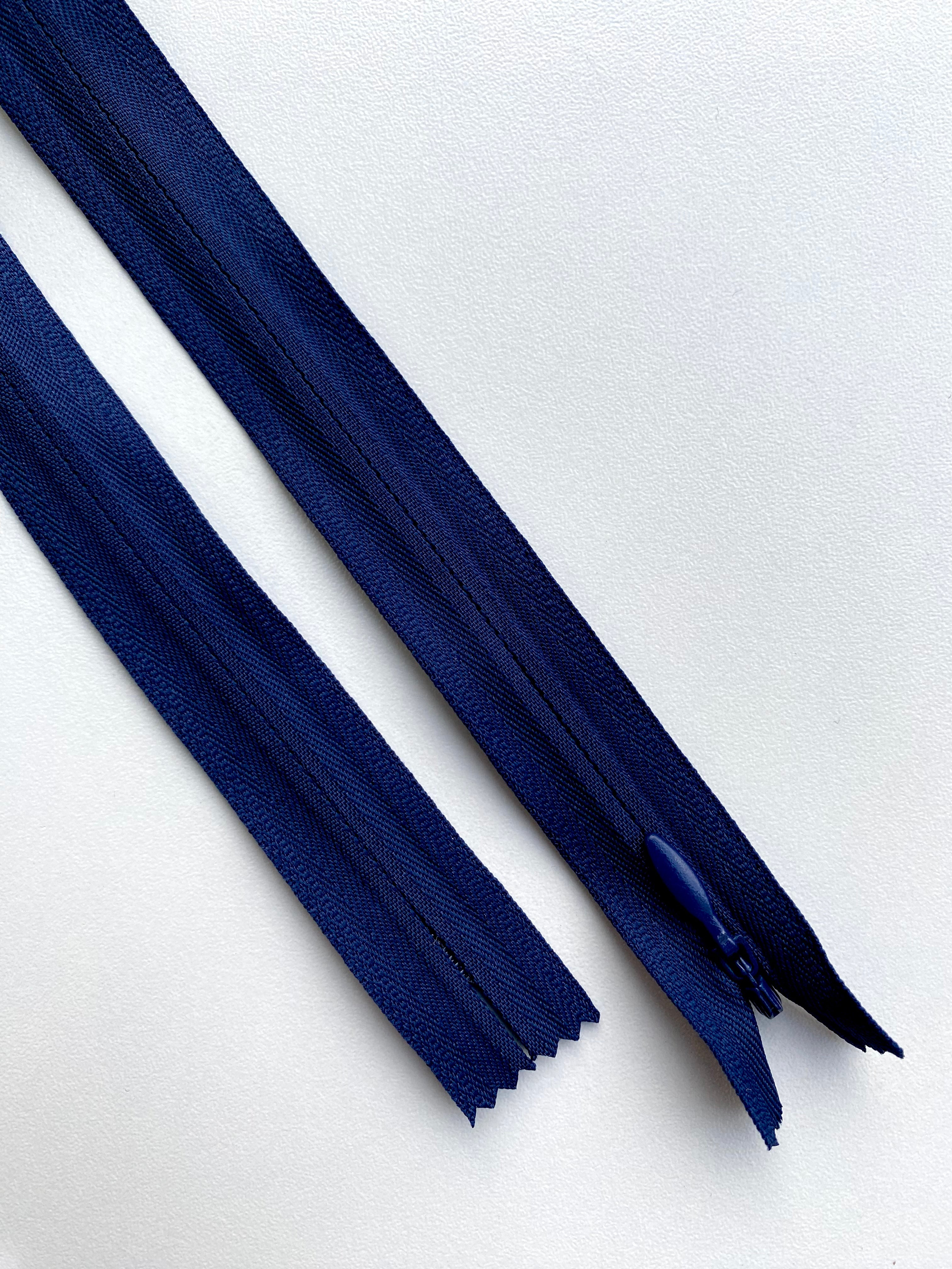 Premium Navy Blue Hidden Zipper - 70 cm Length