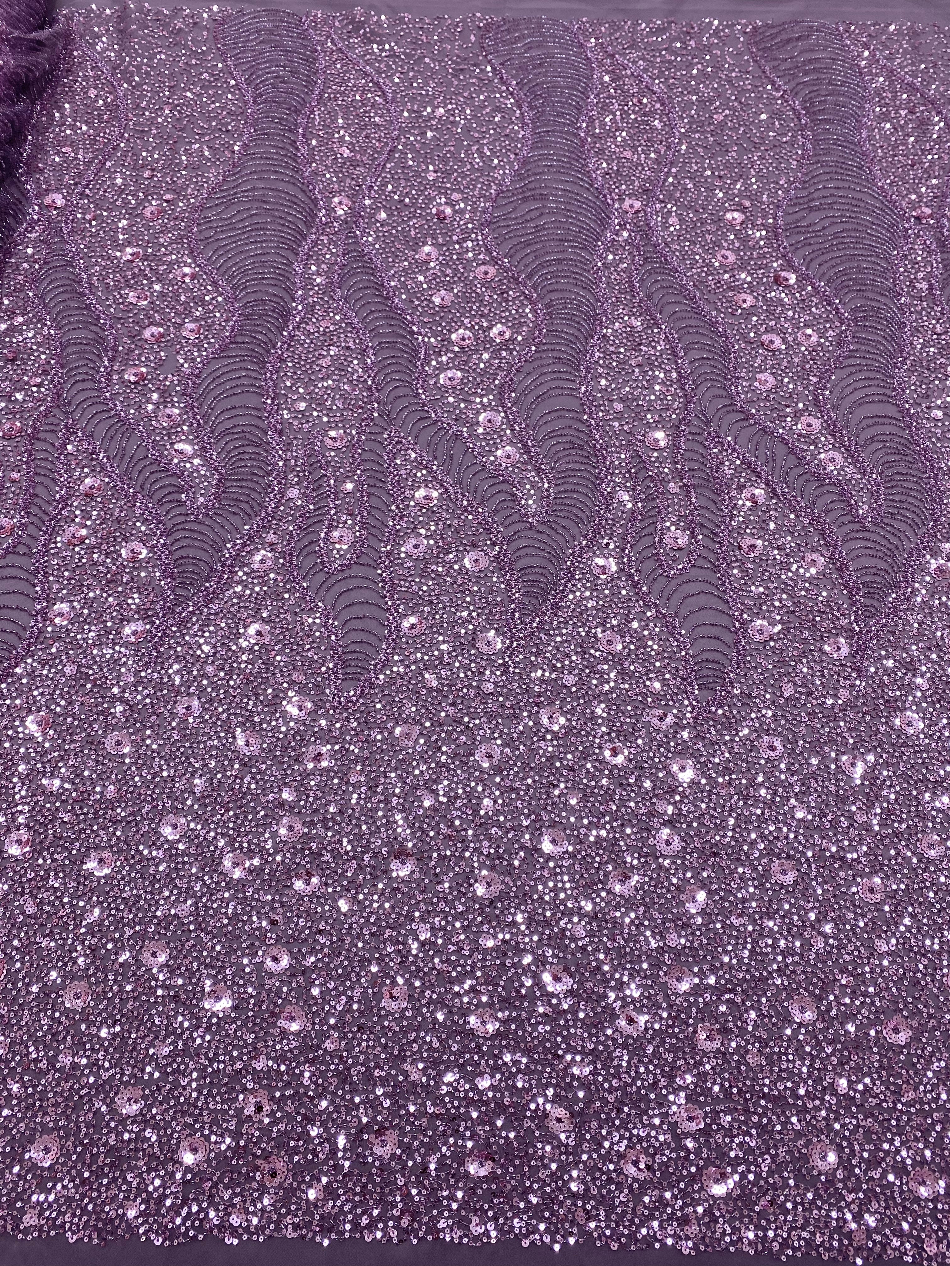 Black Couture Lace, with Beads and Sequins 