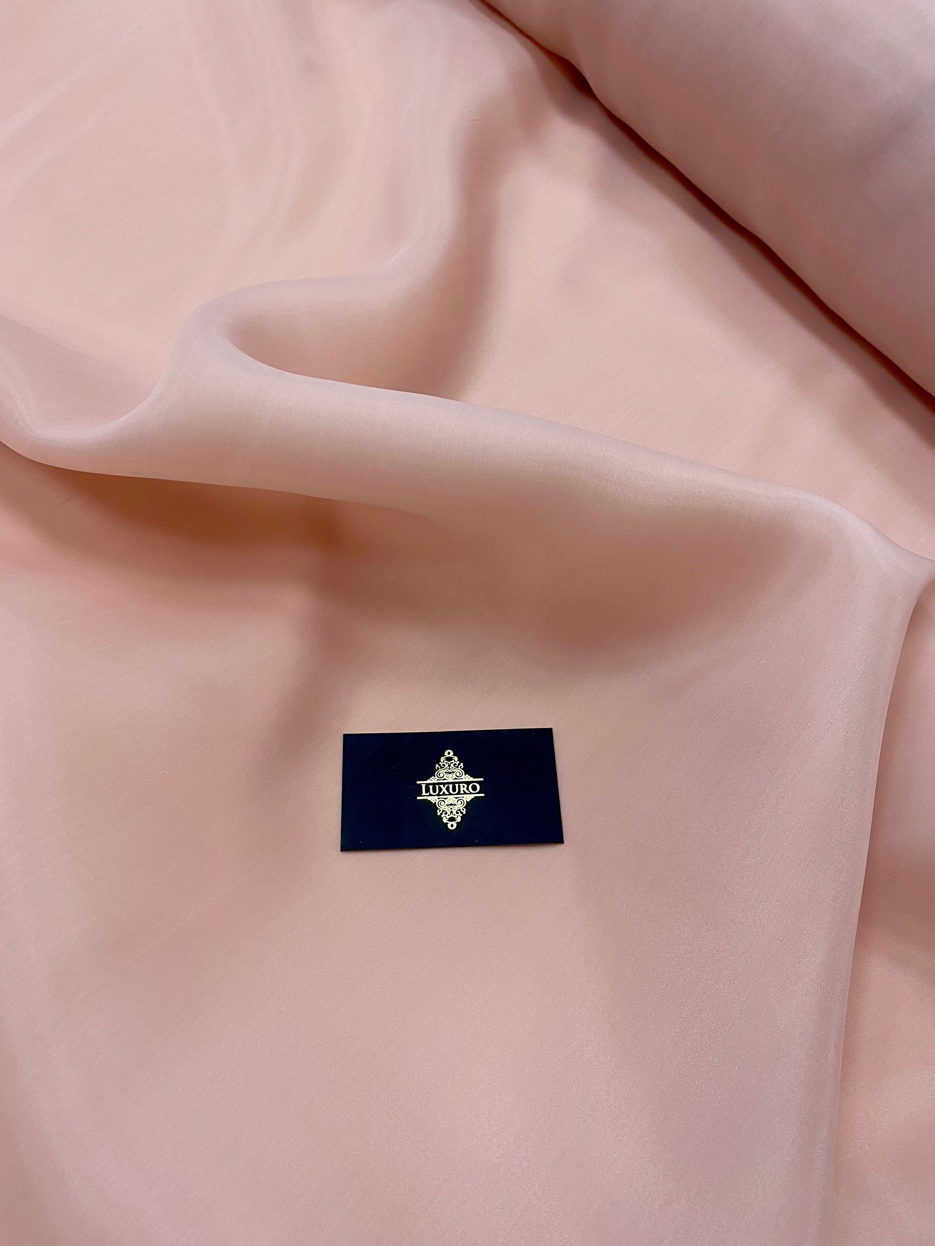 Organza Gyöngyház Rózsaszín Lazac - 3 m Szélesség