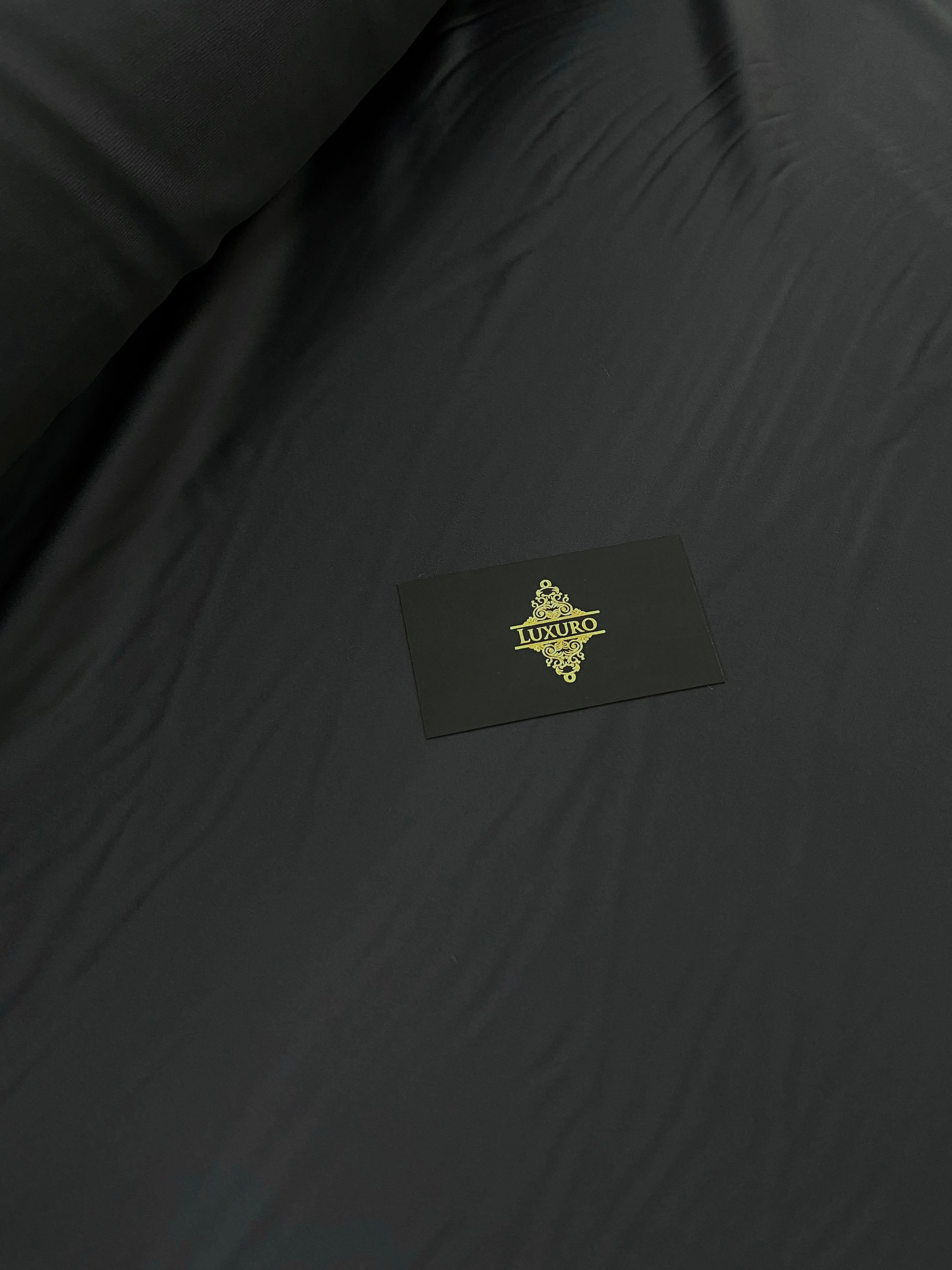 Premium Silky Elastic Satin Anthracite Grey