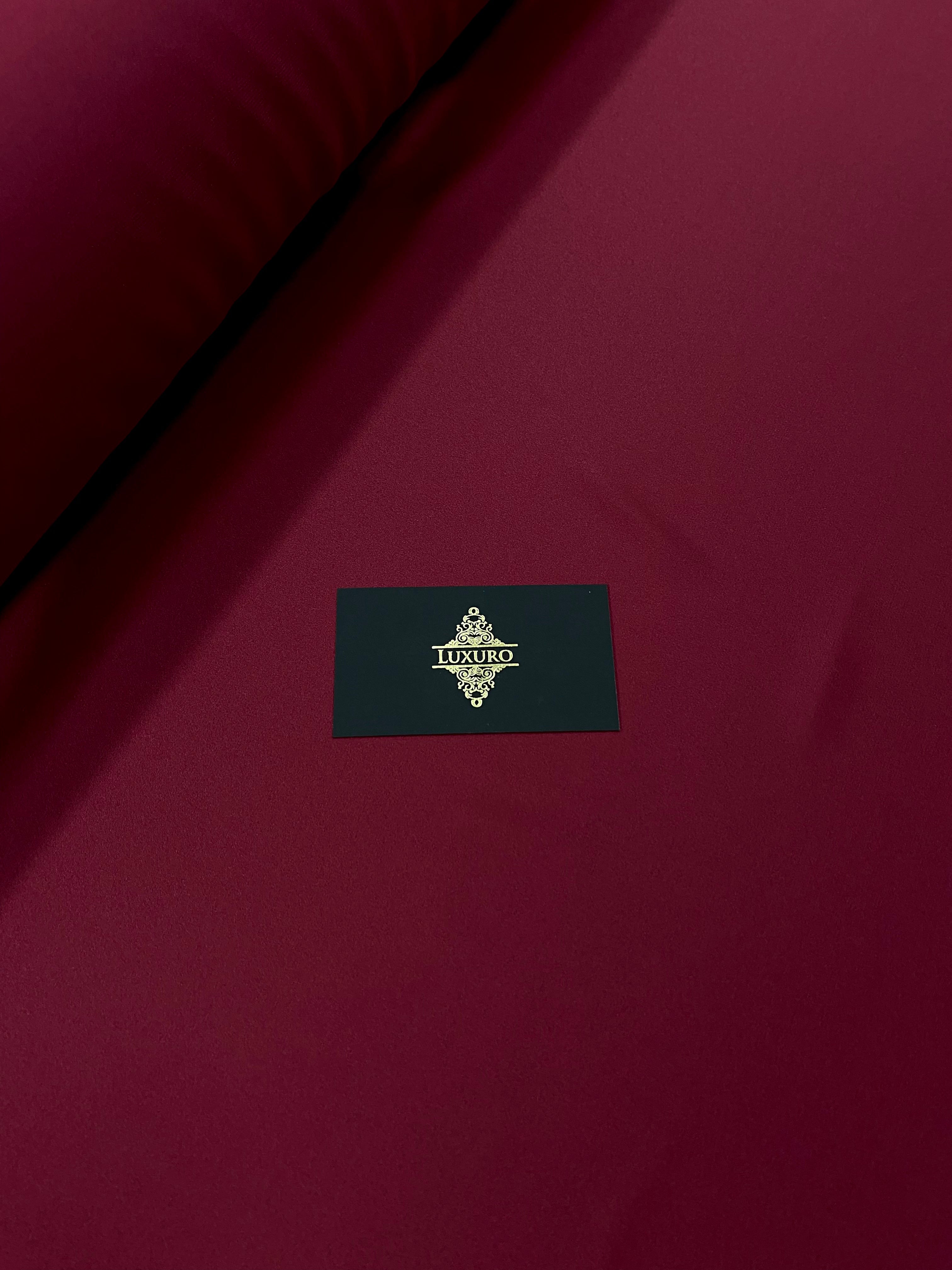 Premium Silky Elastic Satin Bordeaux