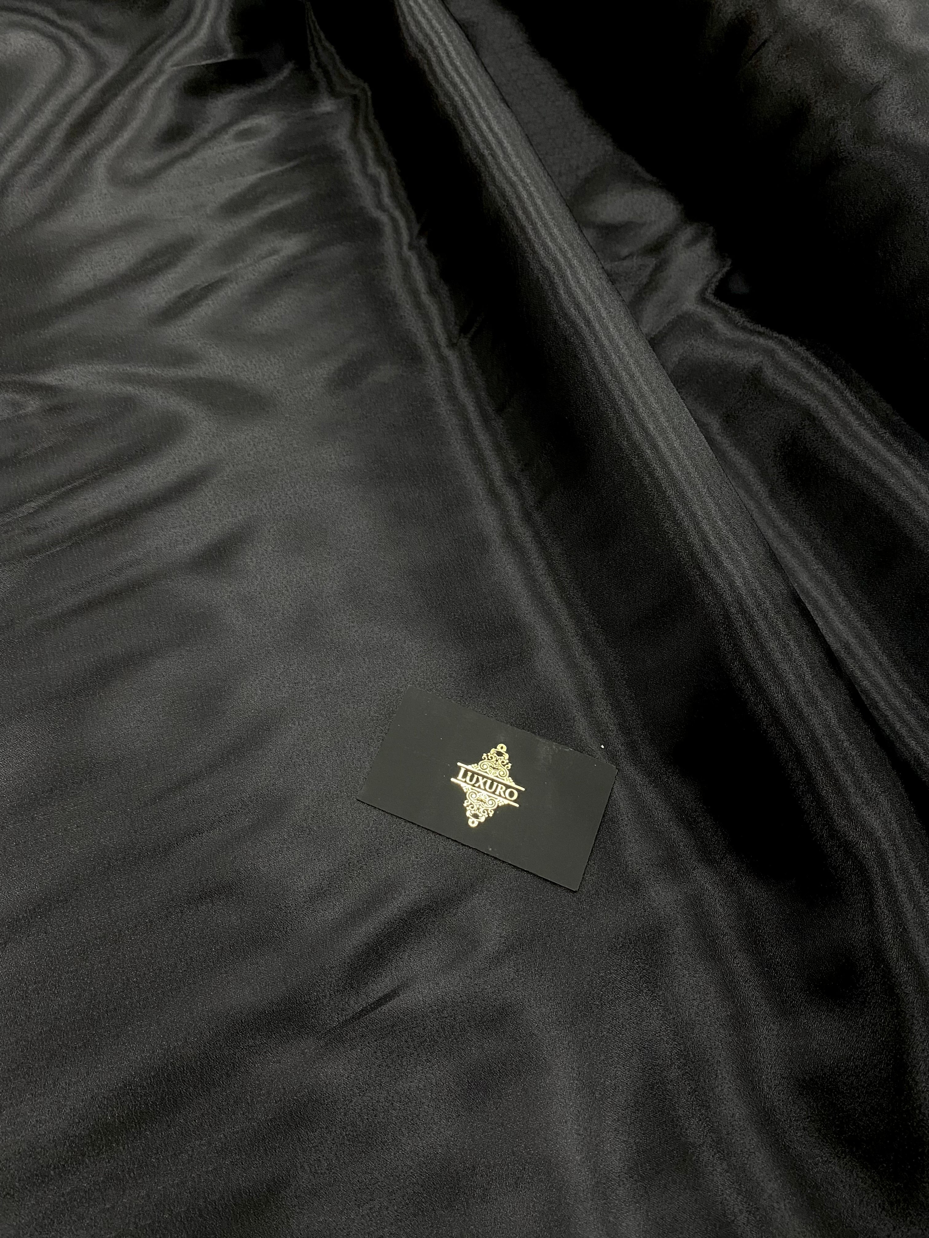 Organza Sidefata Neagra -  3 m Latime
