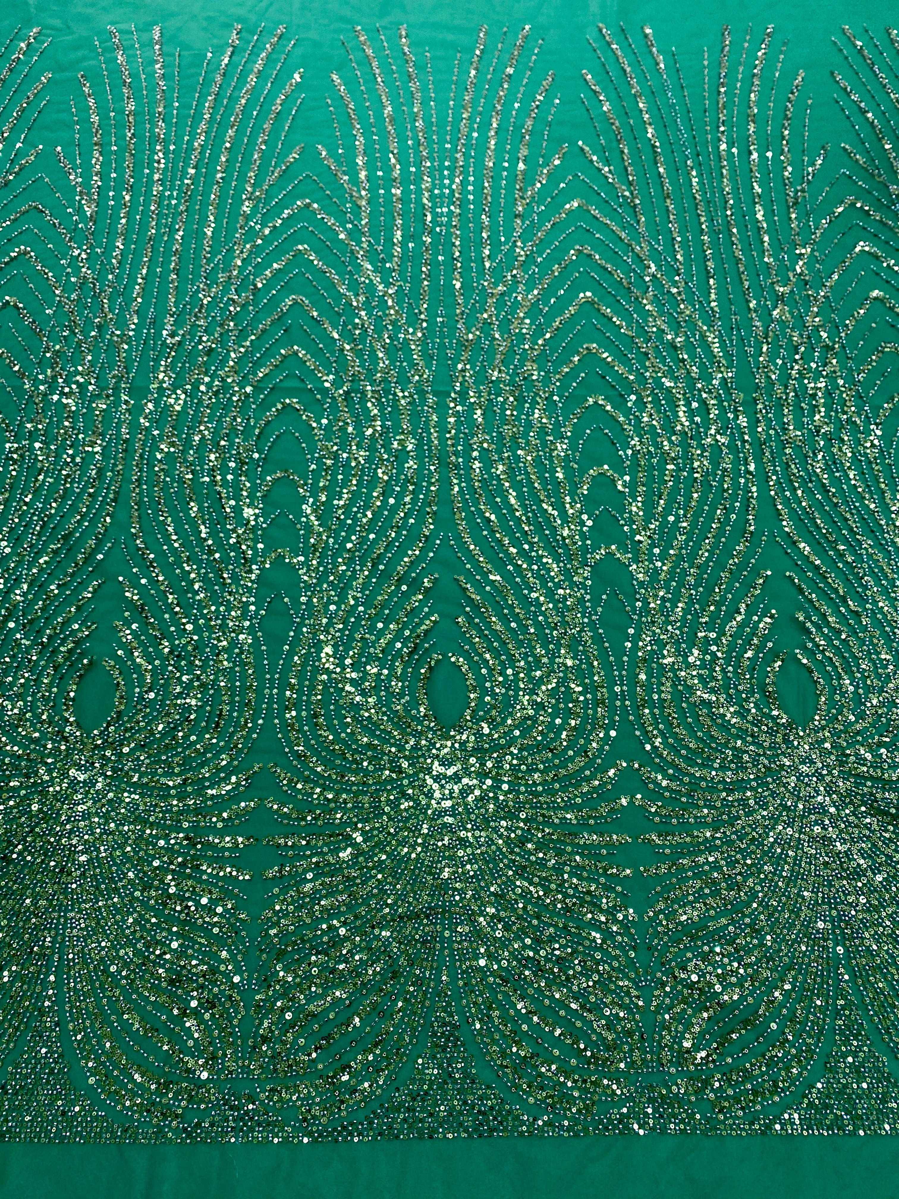 Silver Lace with Strings, Beads and Sequins